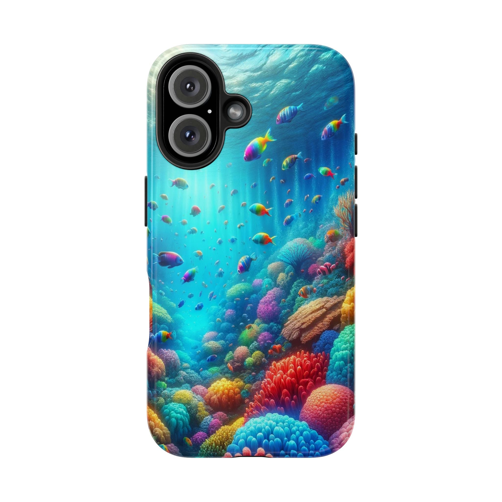 Coloured fish and coral reef - Tough Phone Case