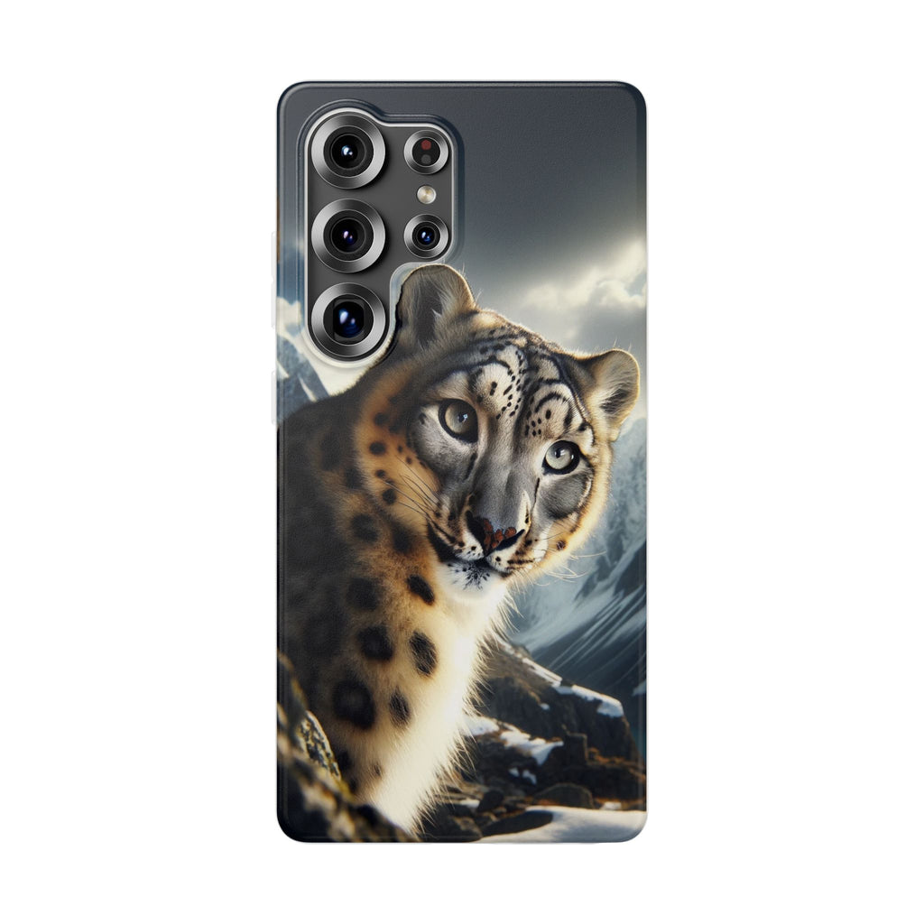 Curious Snow leopard - Flexi Case (Samsung only)