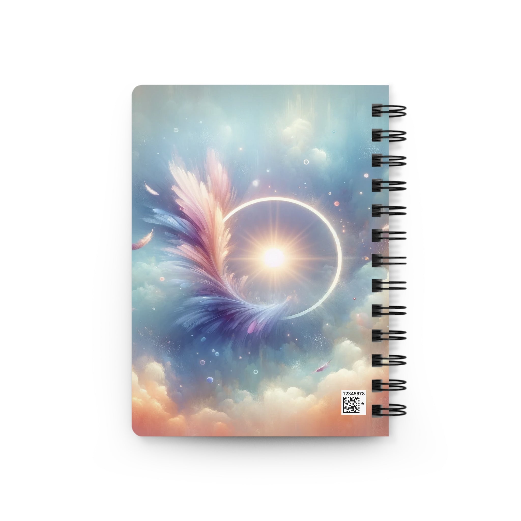 A feather in a circle - Spiral Notebook