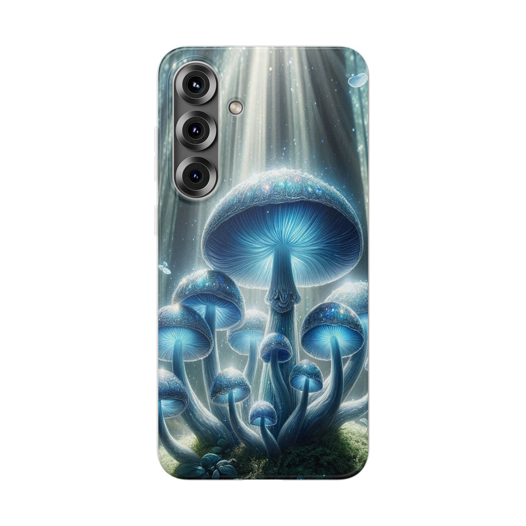 Lightblue mushrooms - Flexi Case (Samsung only)