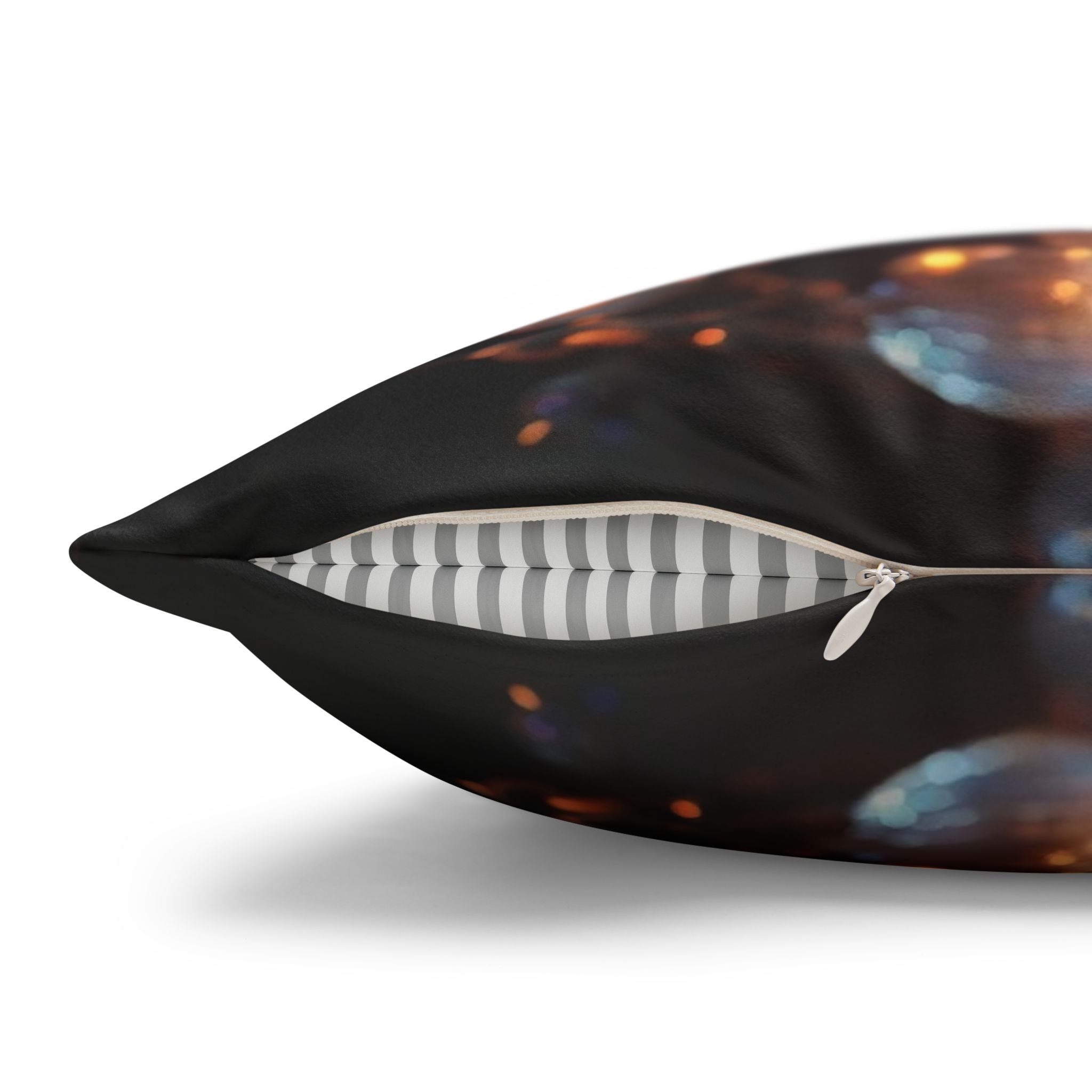 White, diamond flower - Suede Square Pillowcase