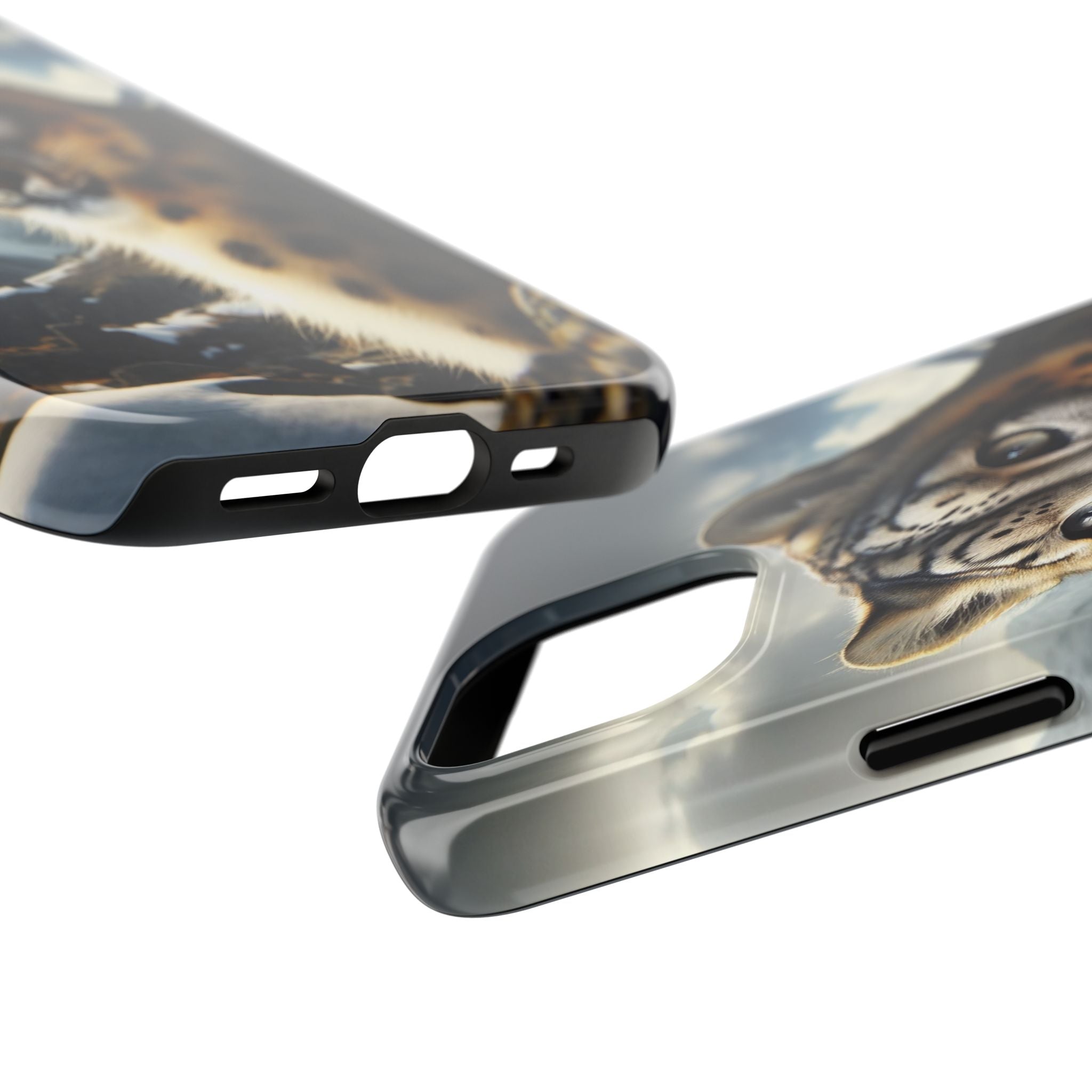 Curious Snow Leopard - Tough Phone Case