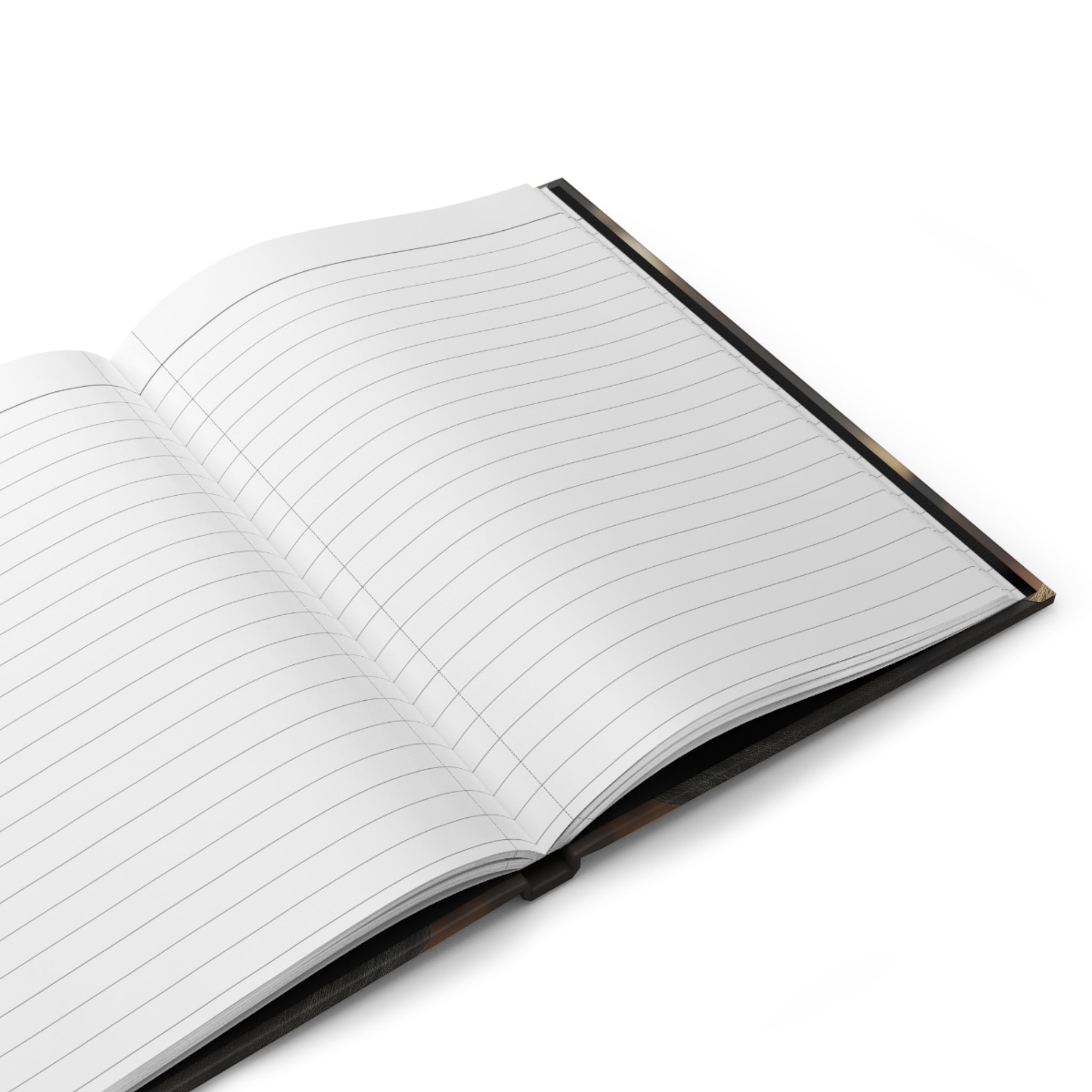 A curious Lion - Hardcover Notebook