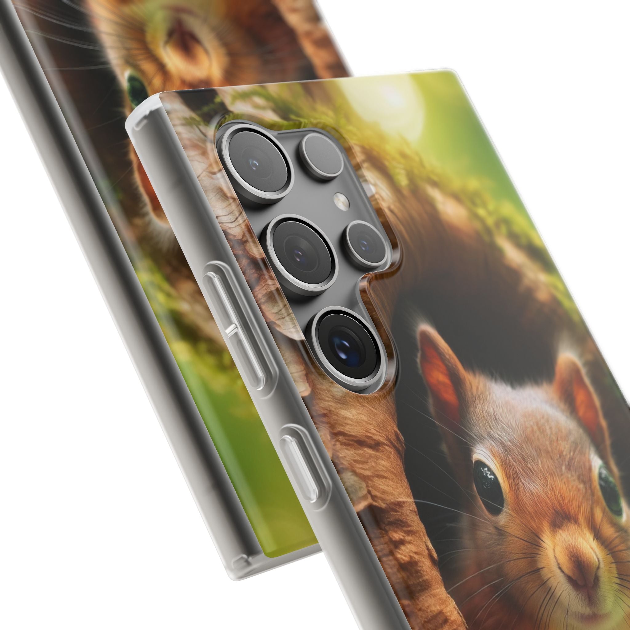 Squirrel in a treehole - Flexi Case (Samsung only)