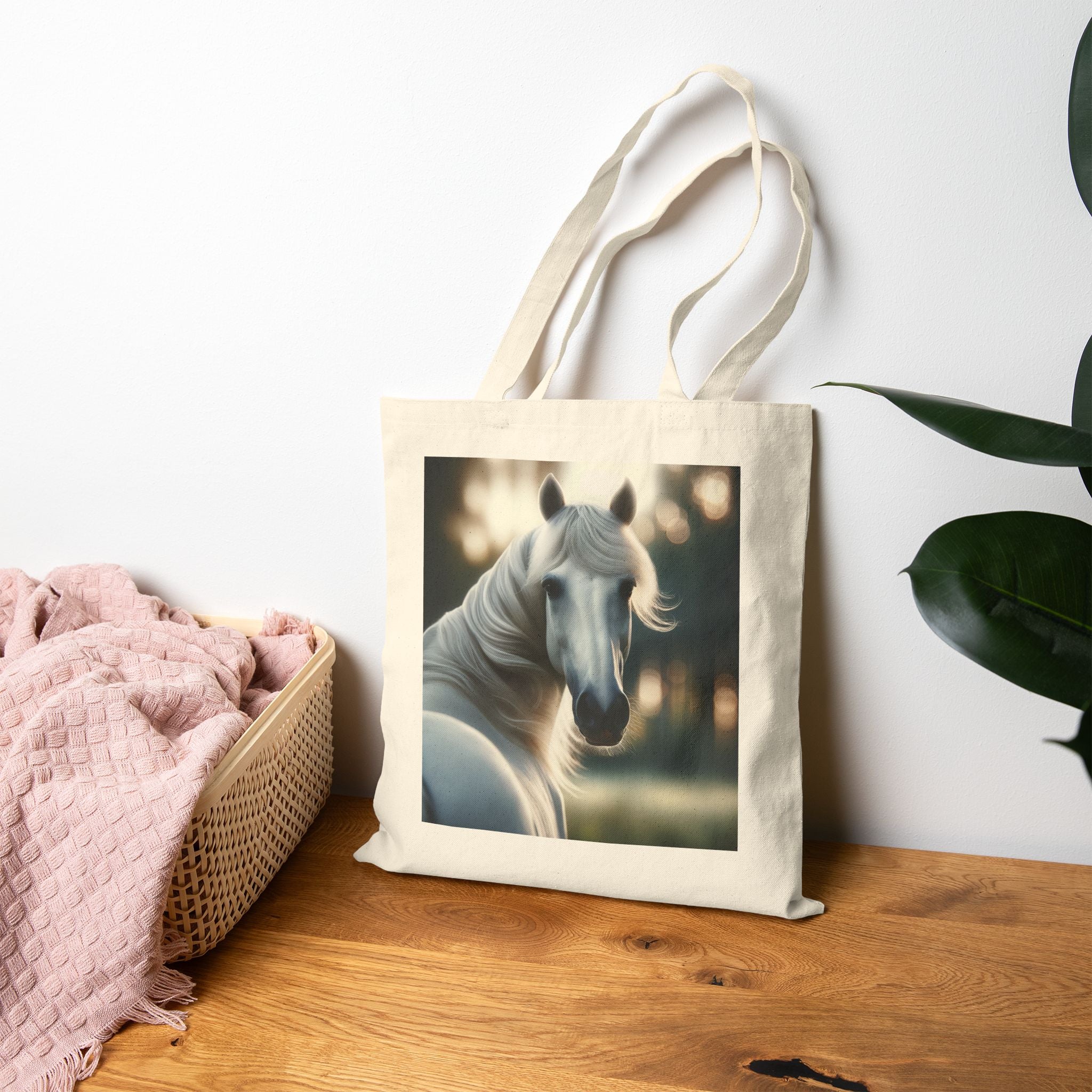 Majestic Horse - Cotton Canvas Tote Bag