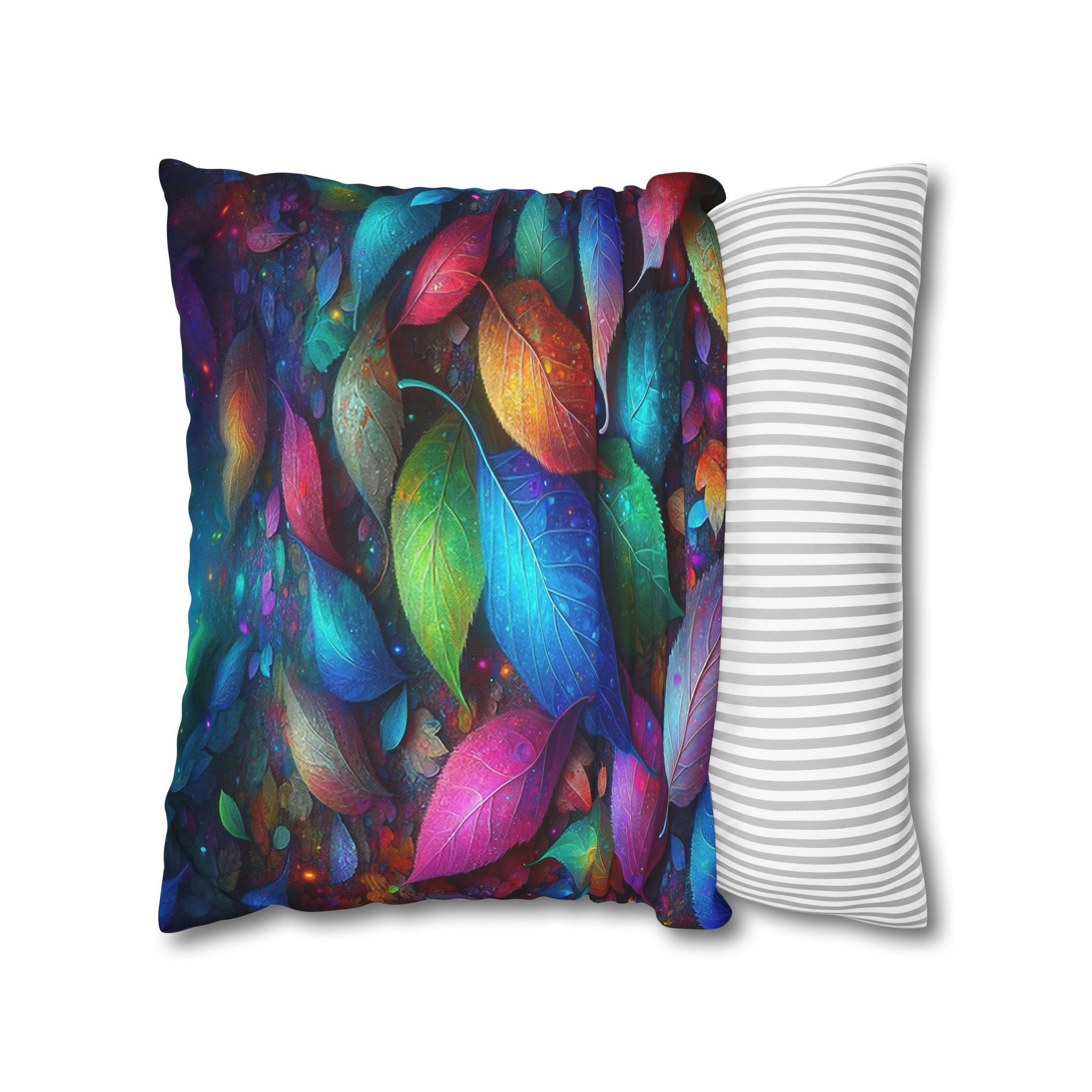 Magical, fantasy Leaves  - Polyester Square Pillowcase