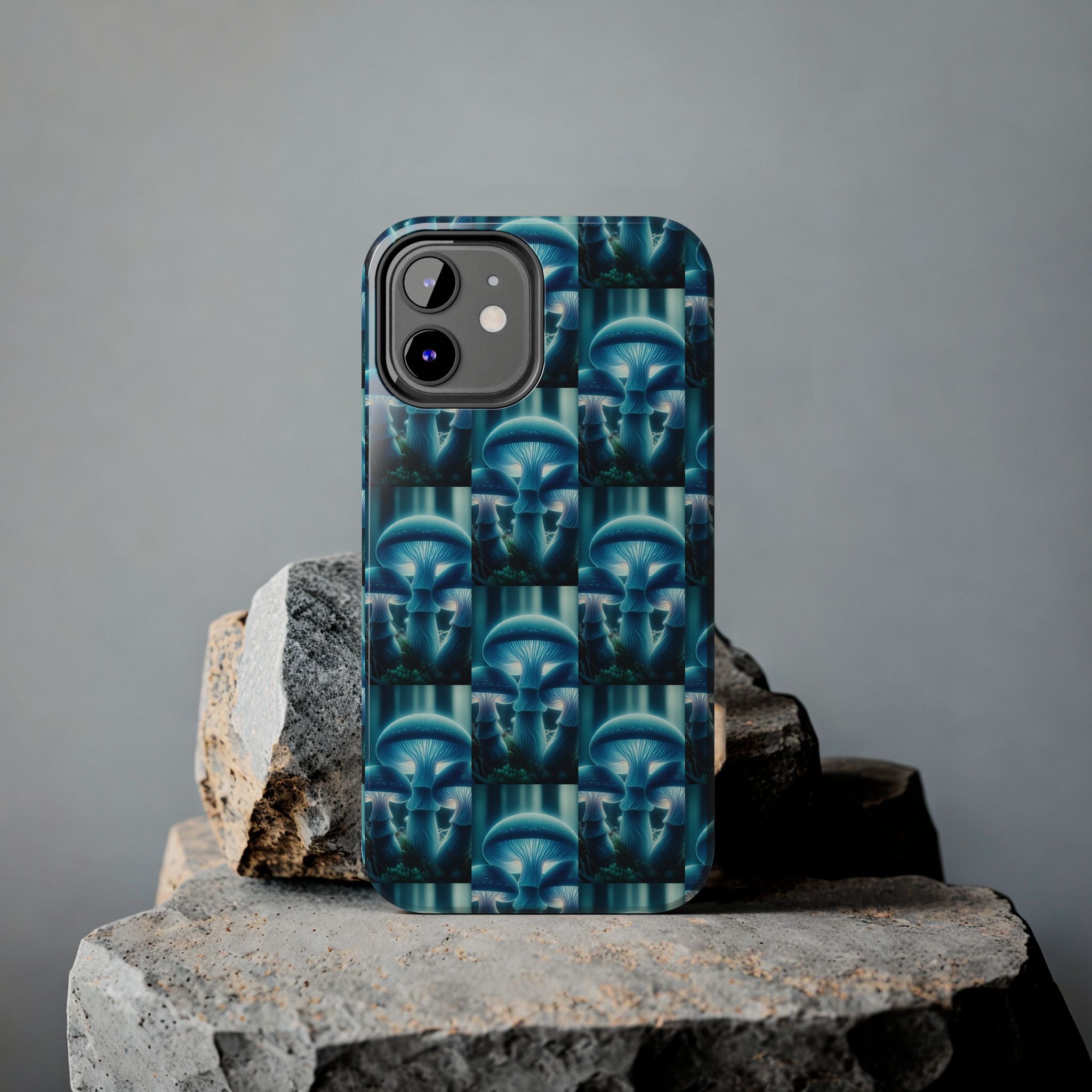 Blue Mushrooms - Tough Phone Case