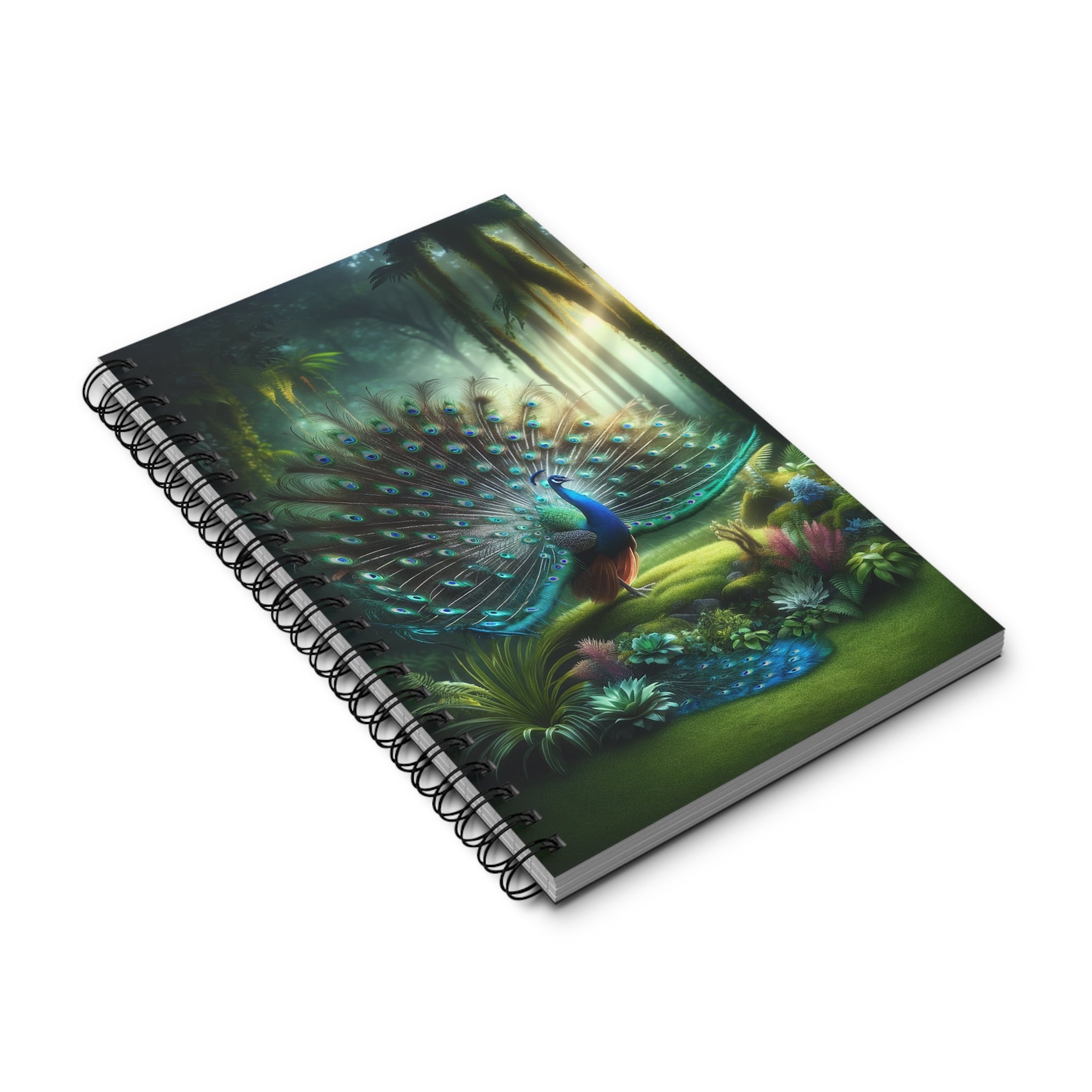 Green Peacock (2) - Spiral Journal