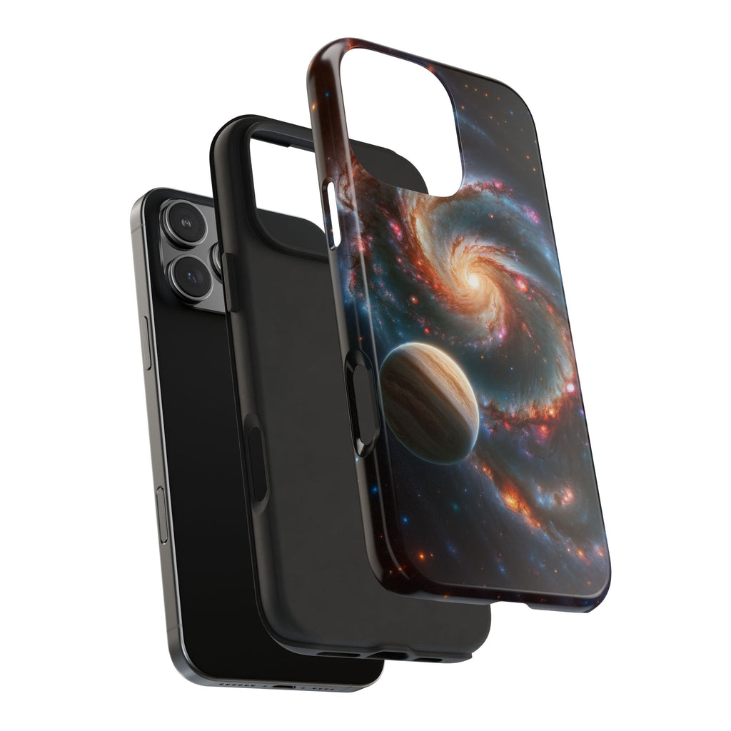 Yellow planet and wormhole - Tough Phone Case