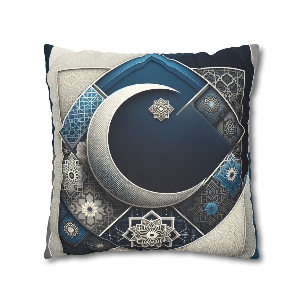 Islamic Art (blue and white) - Suede Square Pillowcase