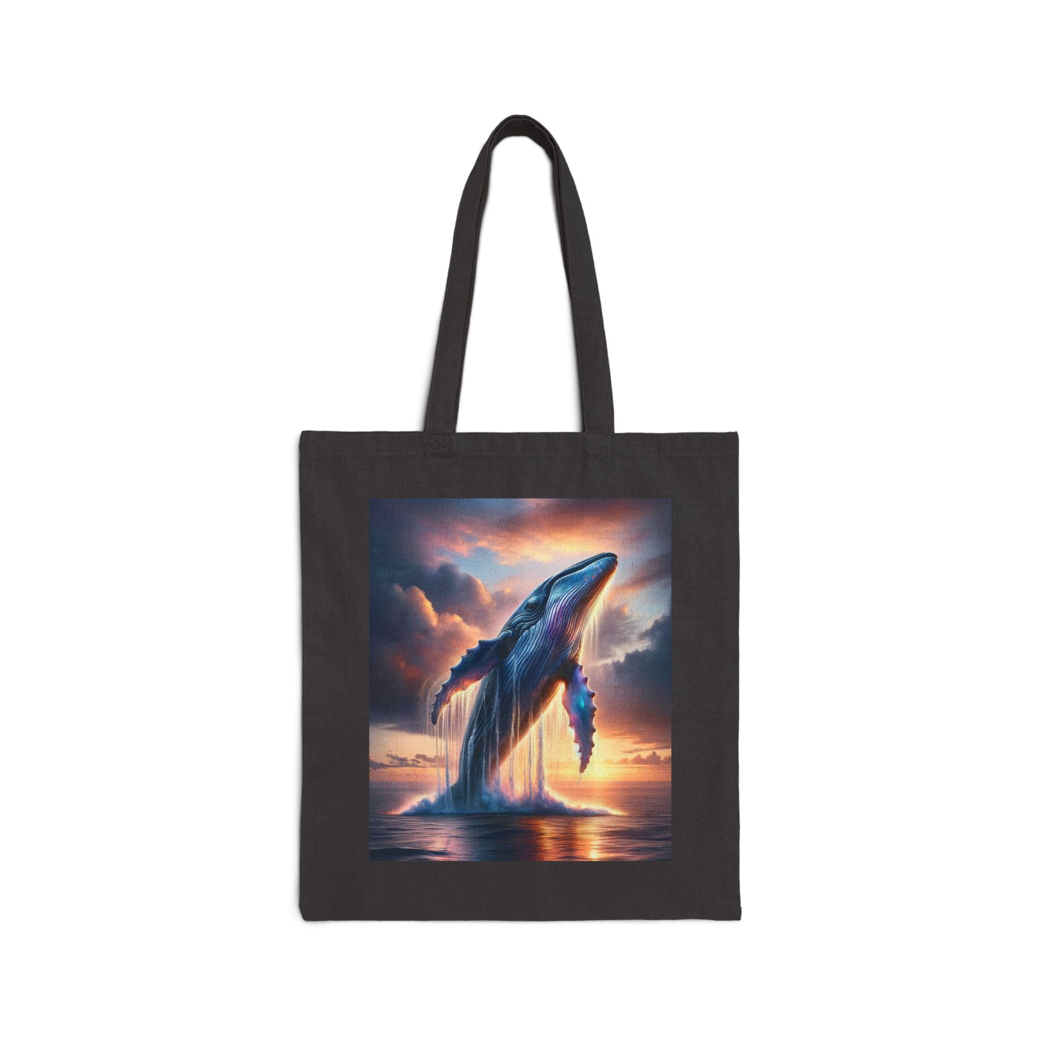 Whale Art - Cotton Canvas Tote Bag