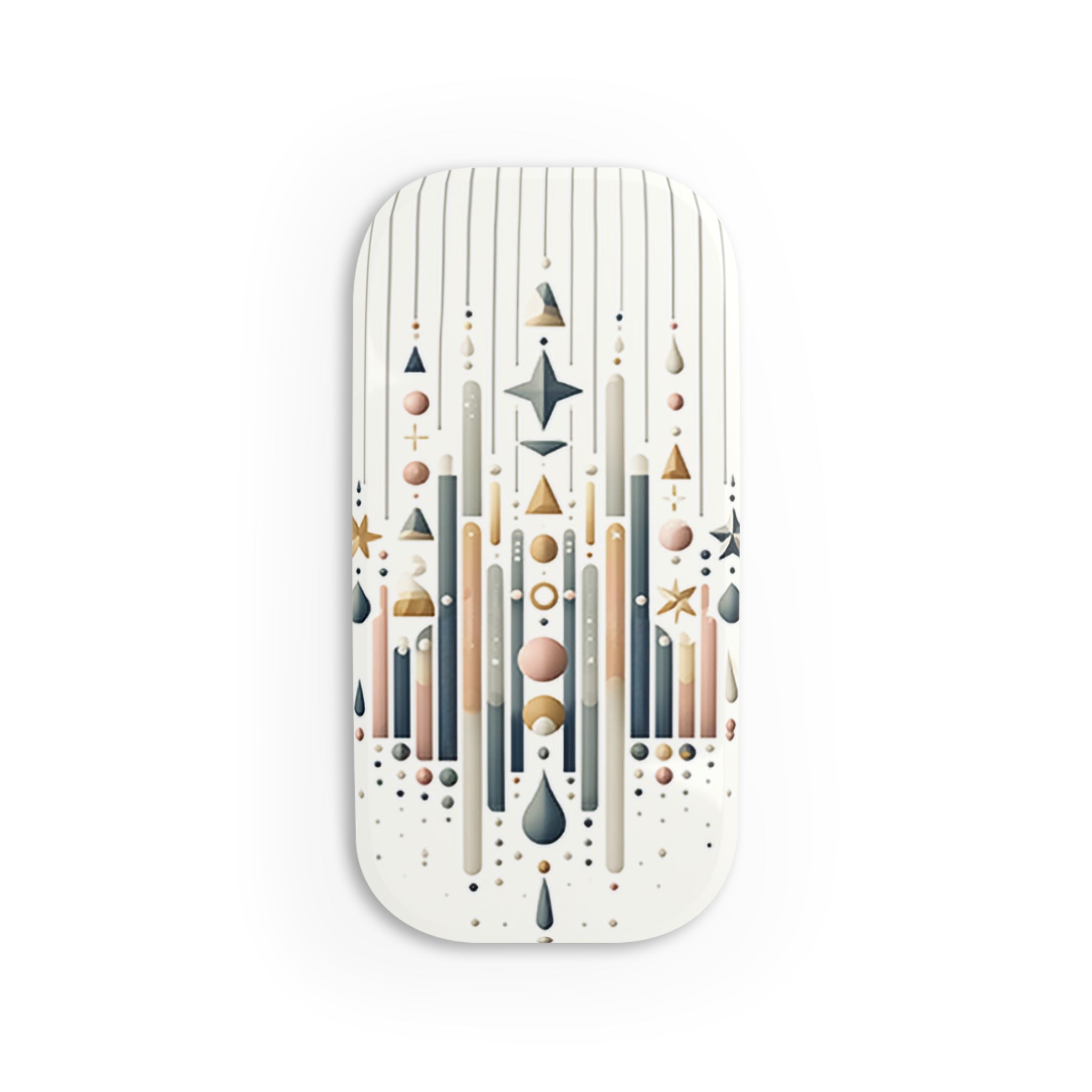 Pattern of stars and drops - Phone Click-On Grip
