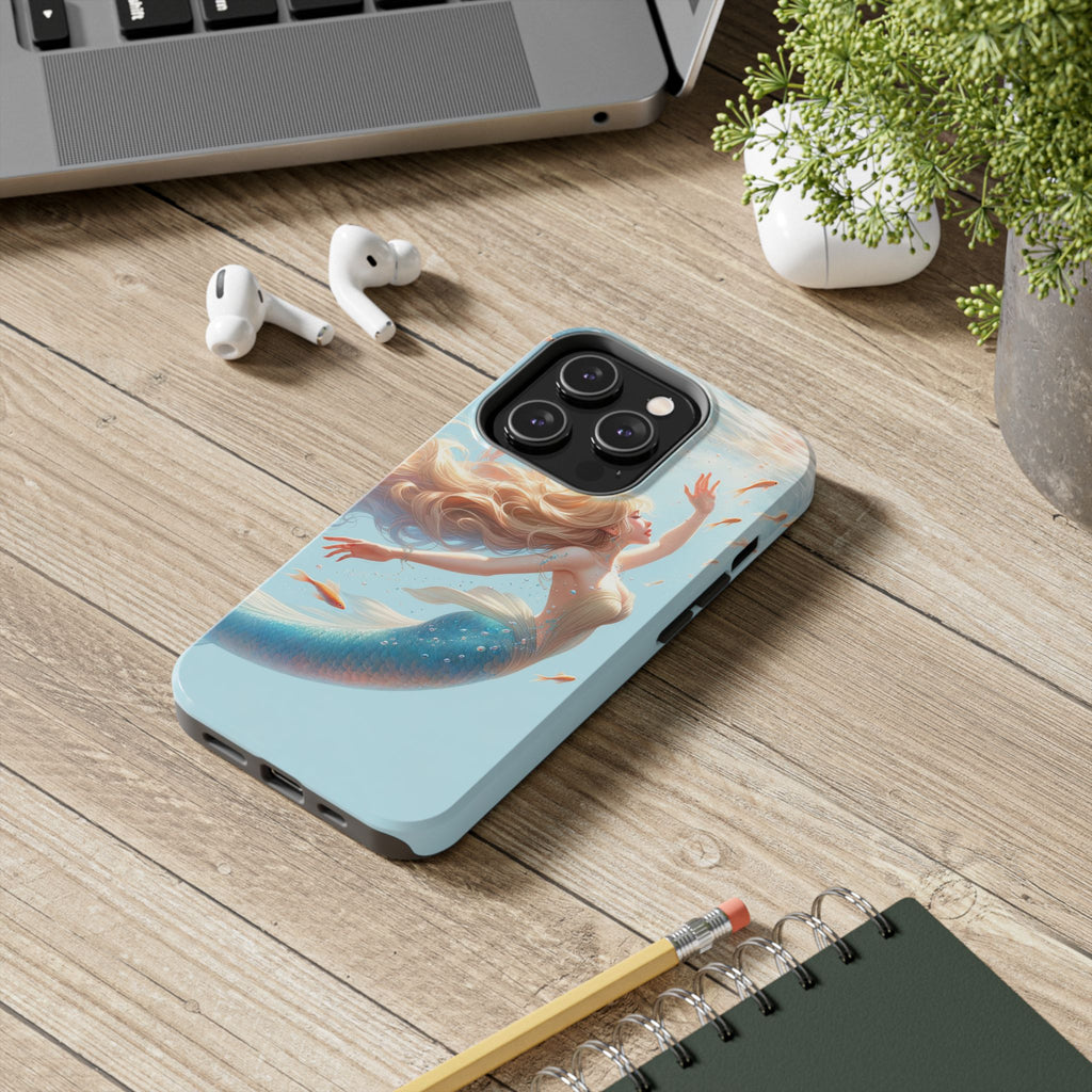 Blond mermaid - Tough Phone Case