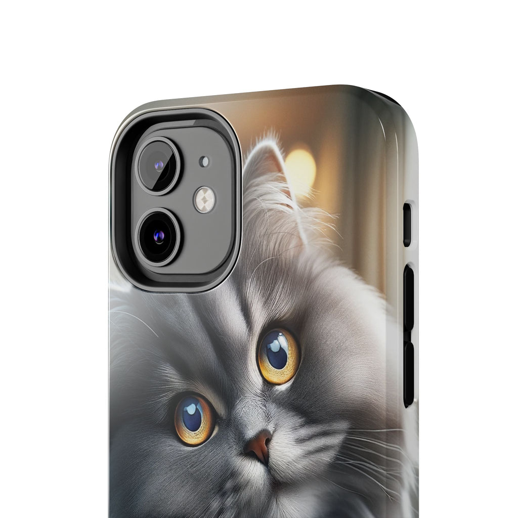 Grey cat - Tough Phone Case