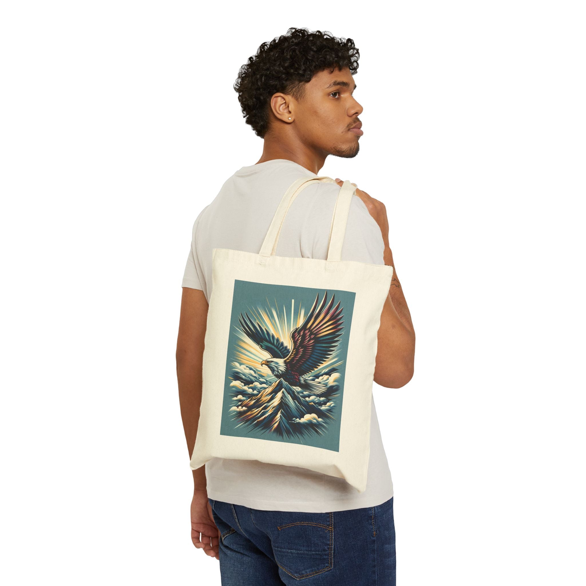 Majestic Eagle - Cotton Canvas Tote Bag