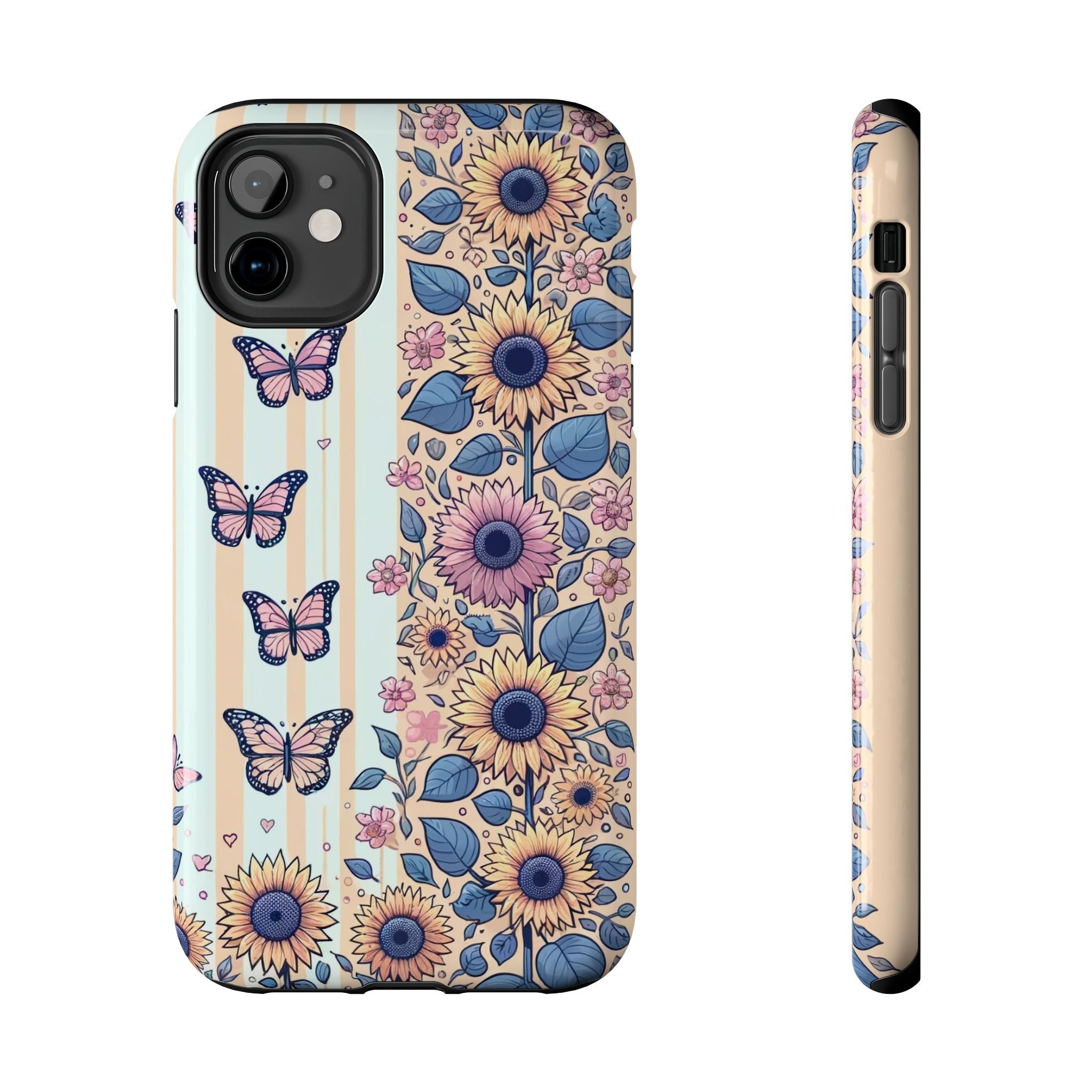 Butterflies and Sunflowers - Tough Phone Case