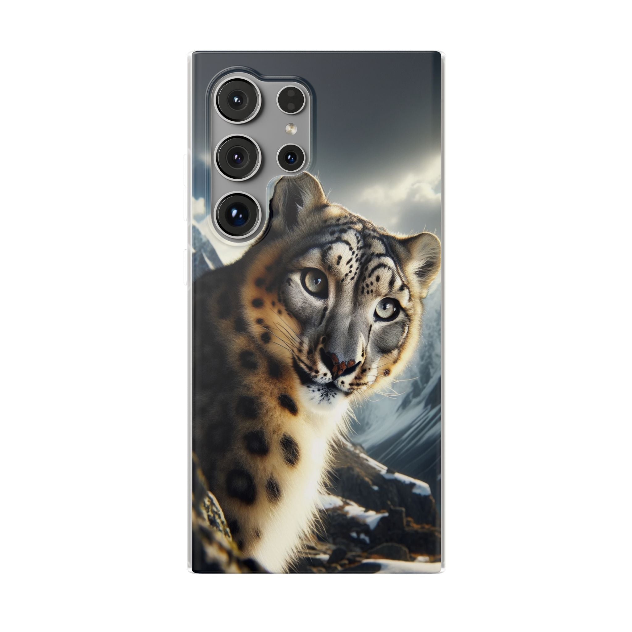 Curious Snow leopard - Flexi Case (Samsung only)