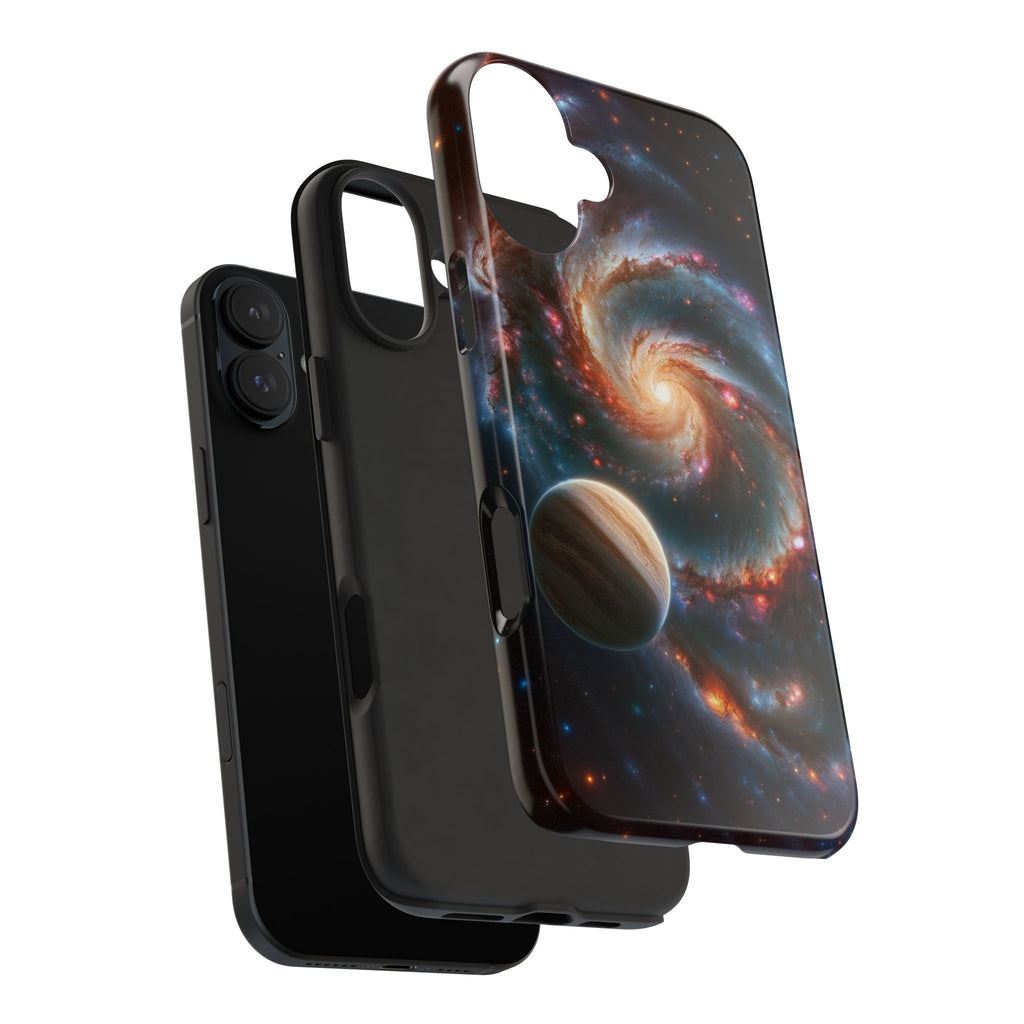Yellow planet and wormhole - Tough Phone Case