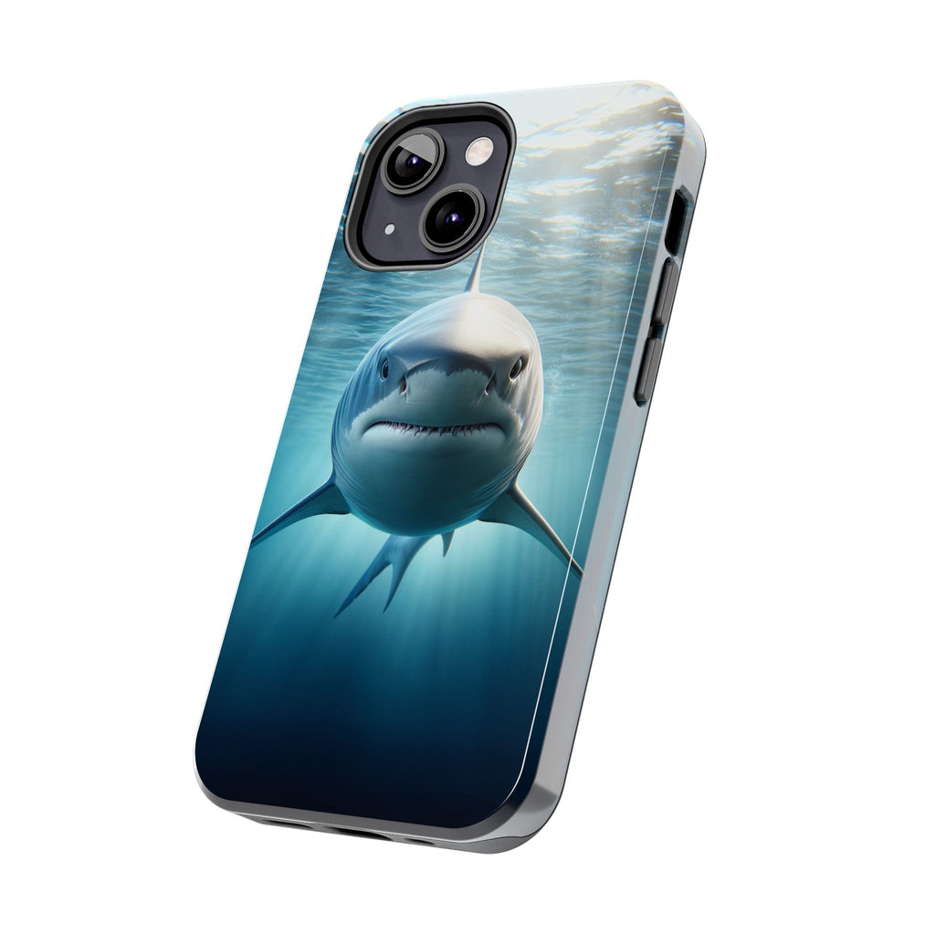 Curious shark - Tough Phone Case