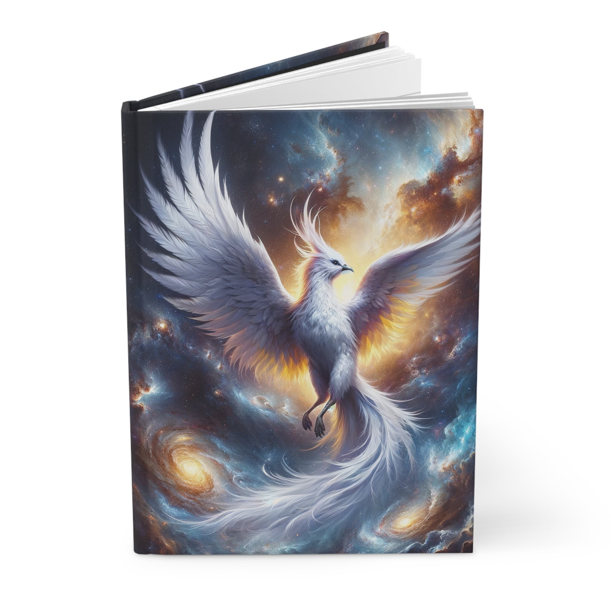 White phoenix - Hardcover Notebook