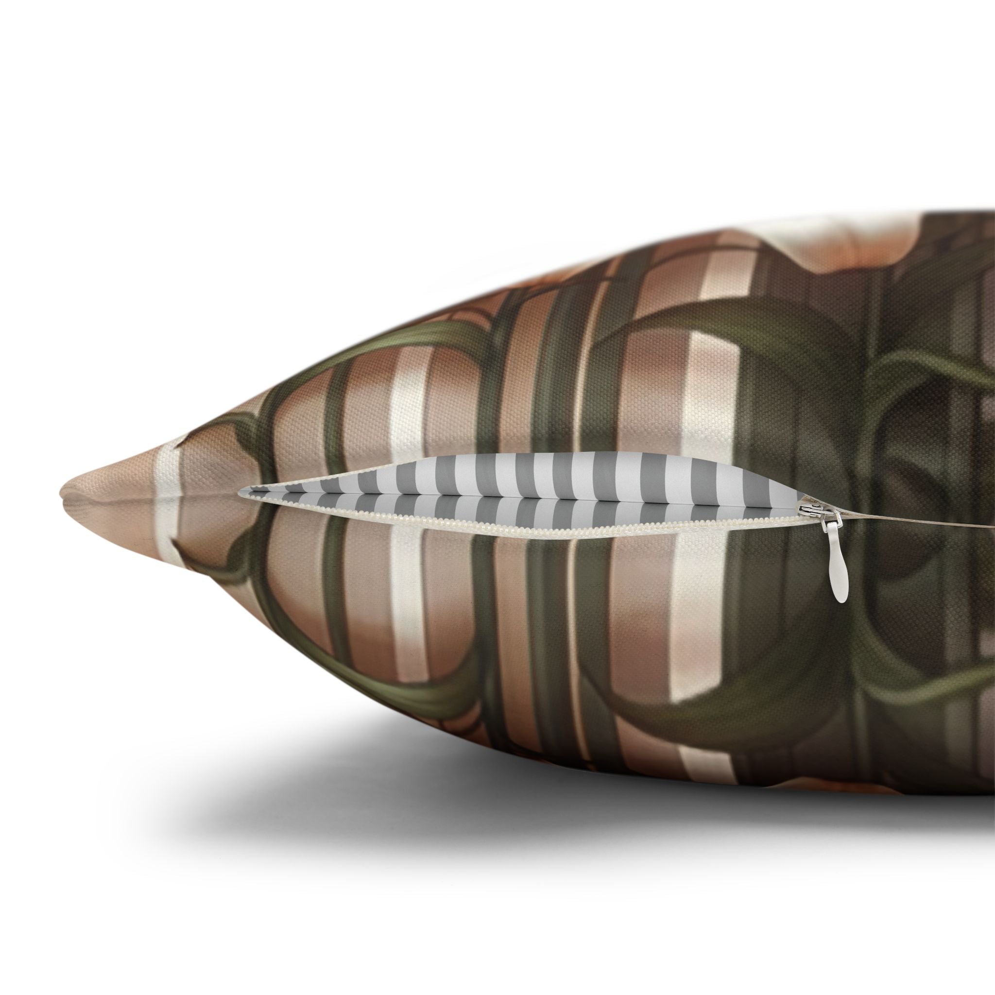 Colourful Lilies in line - Polyester Square Pillowcase