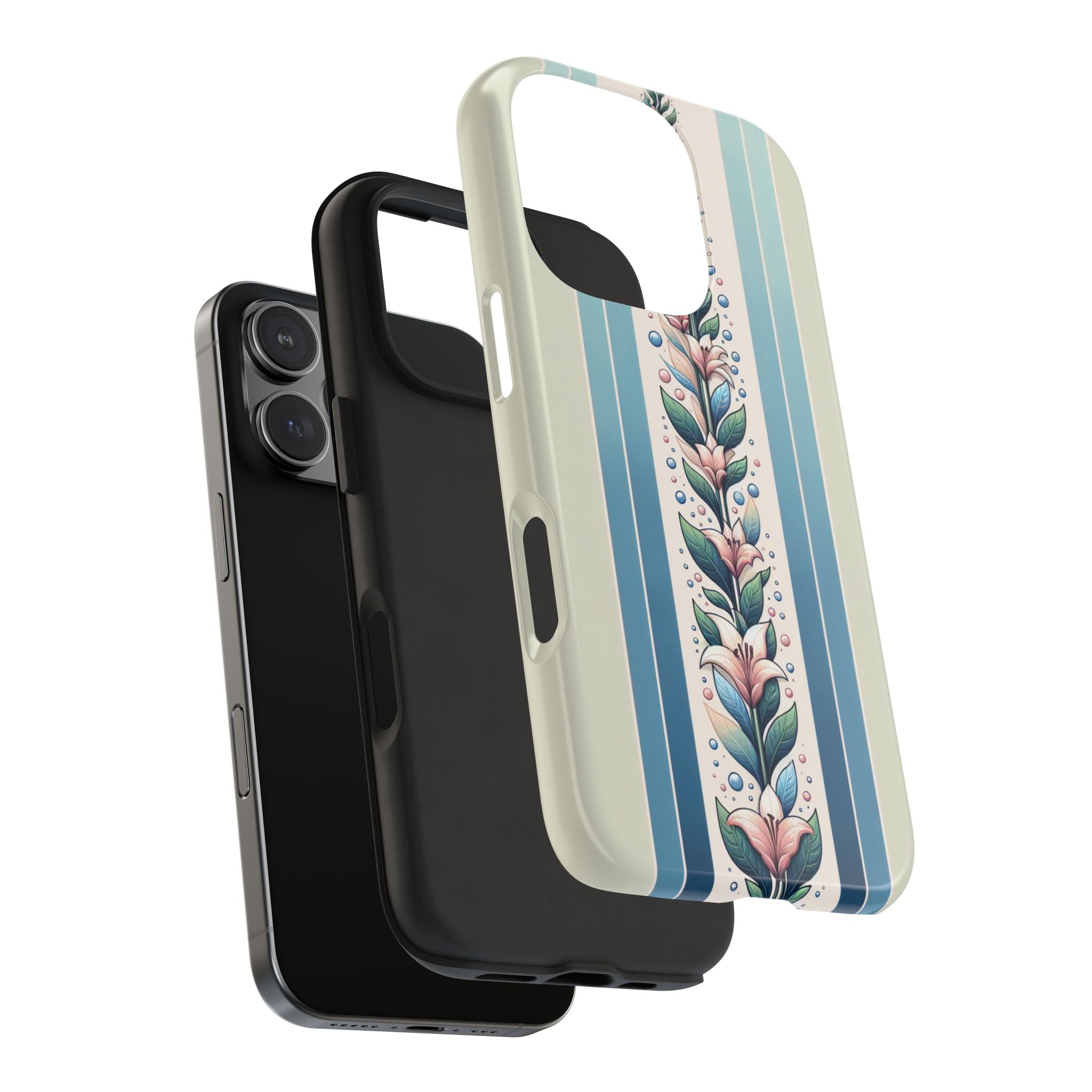 Lilies and leaves - Tough Phone Case