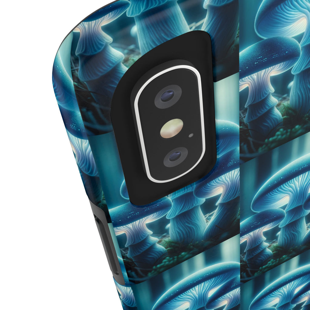 Blue Mushrooms - Tough Phone Case