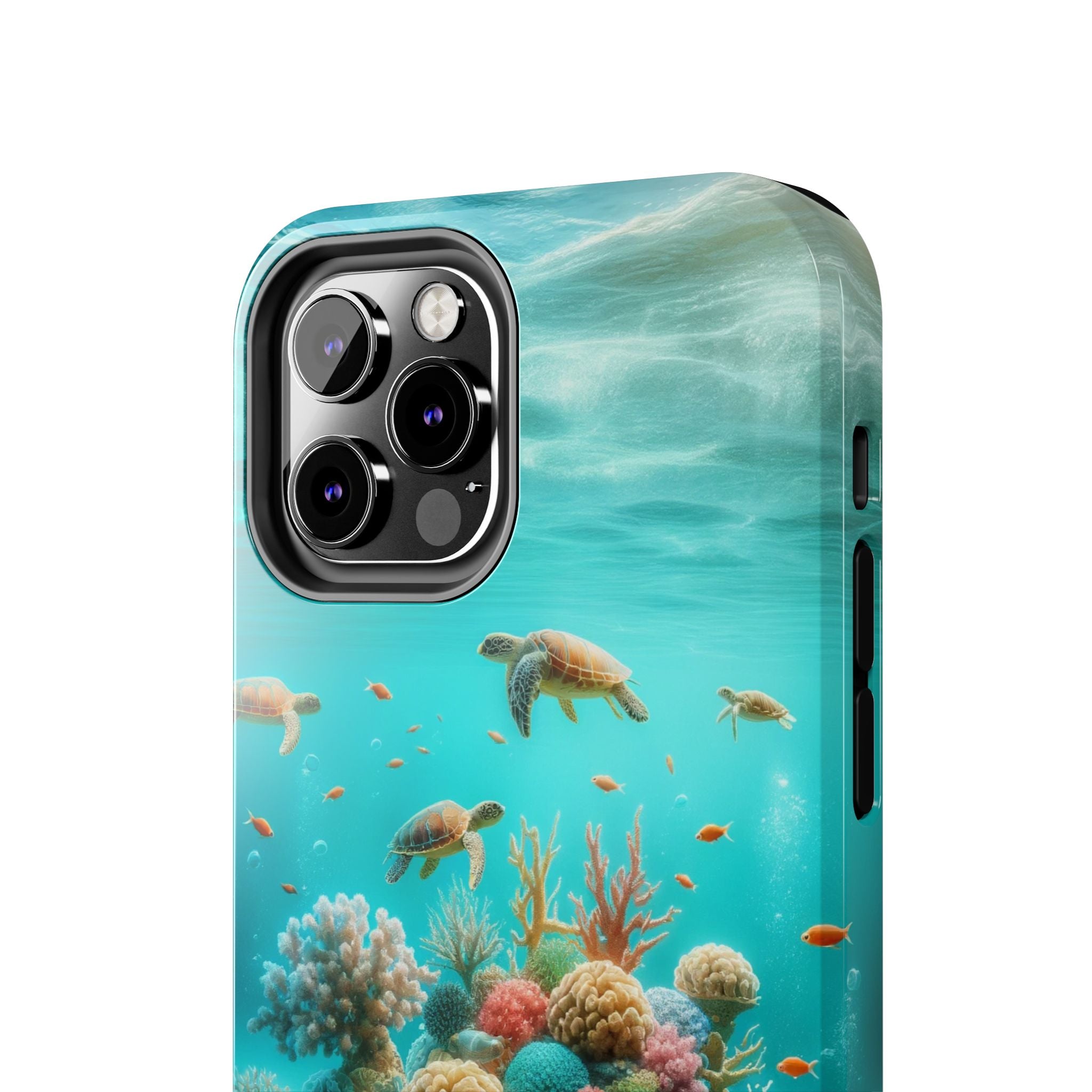 Phone Cases - Turtles on Coral Reef Design