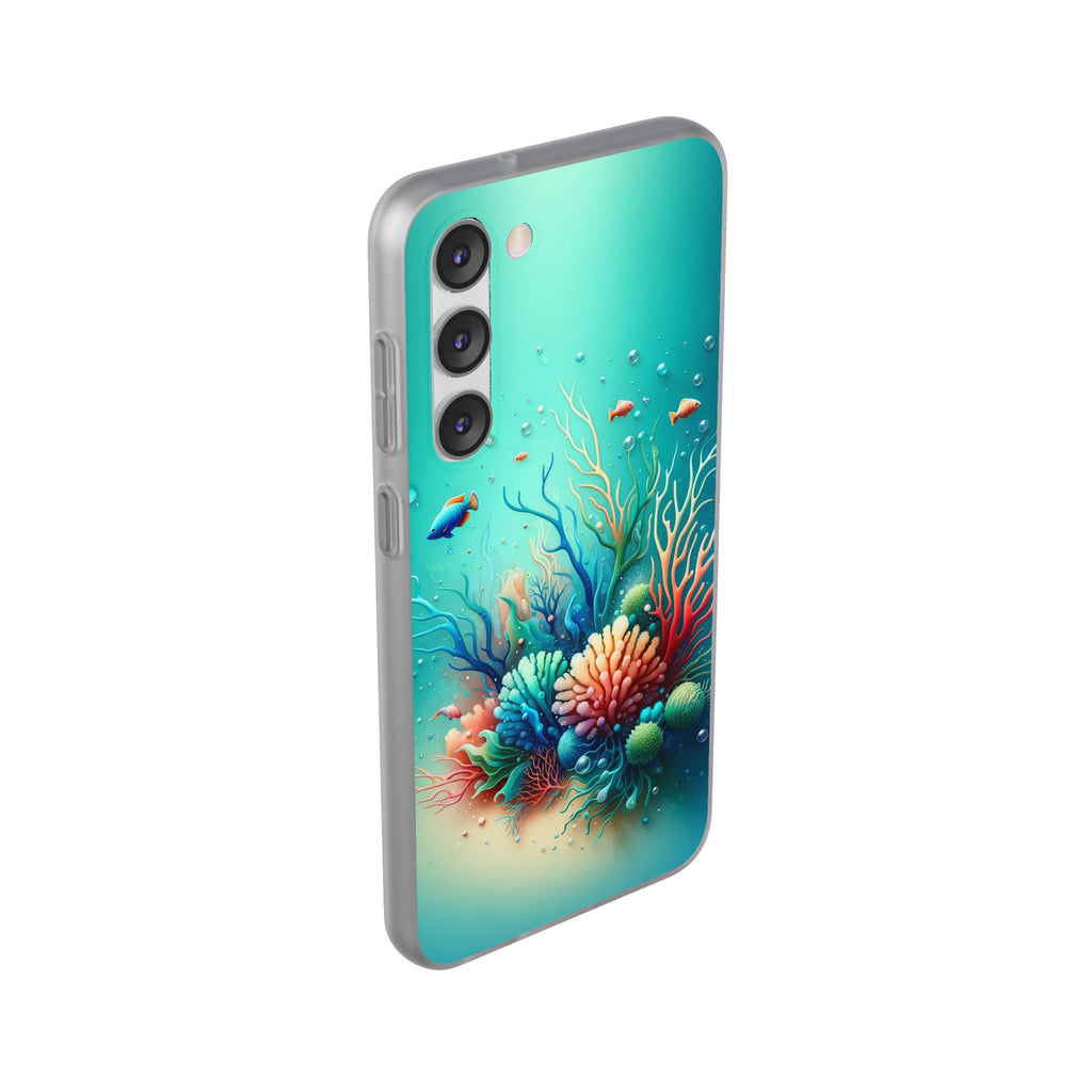 Fish around coral reef - Flexi Case (Samsung only)