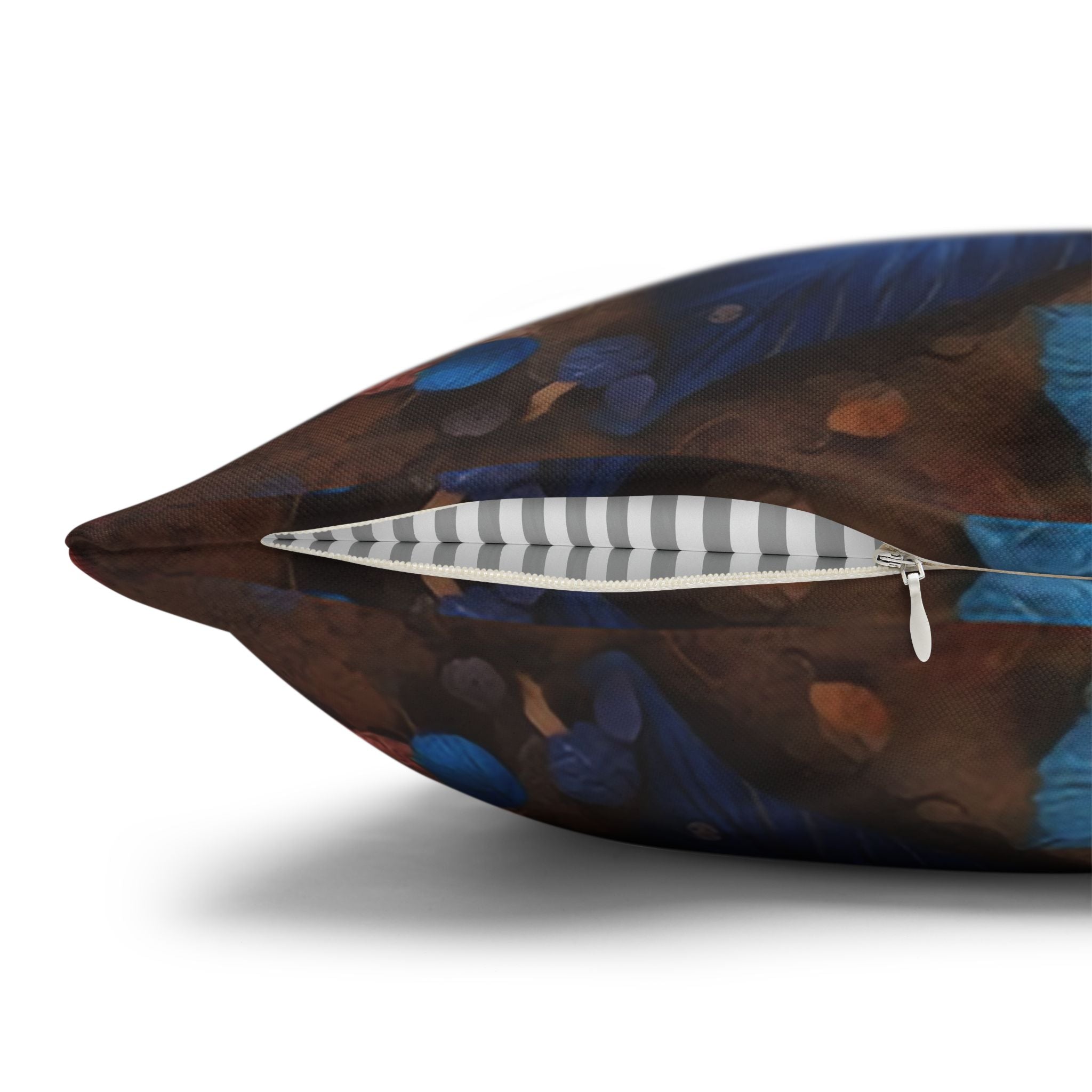 Pastel coloured magical Leaves - Polyester Square Pillowcase