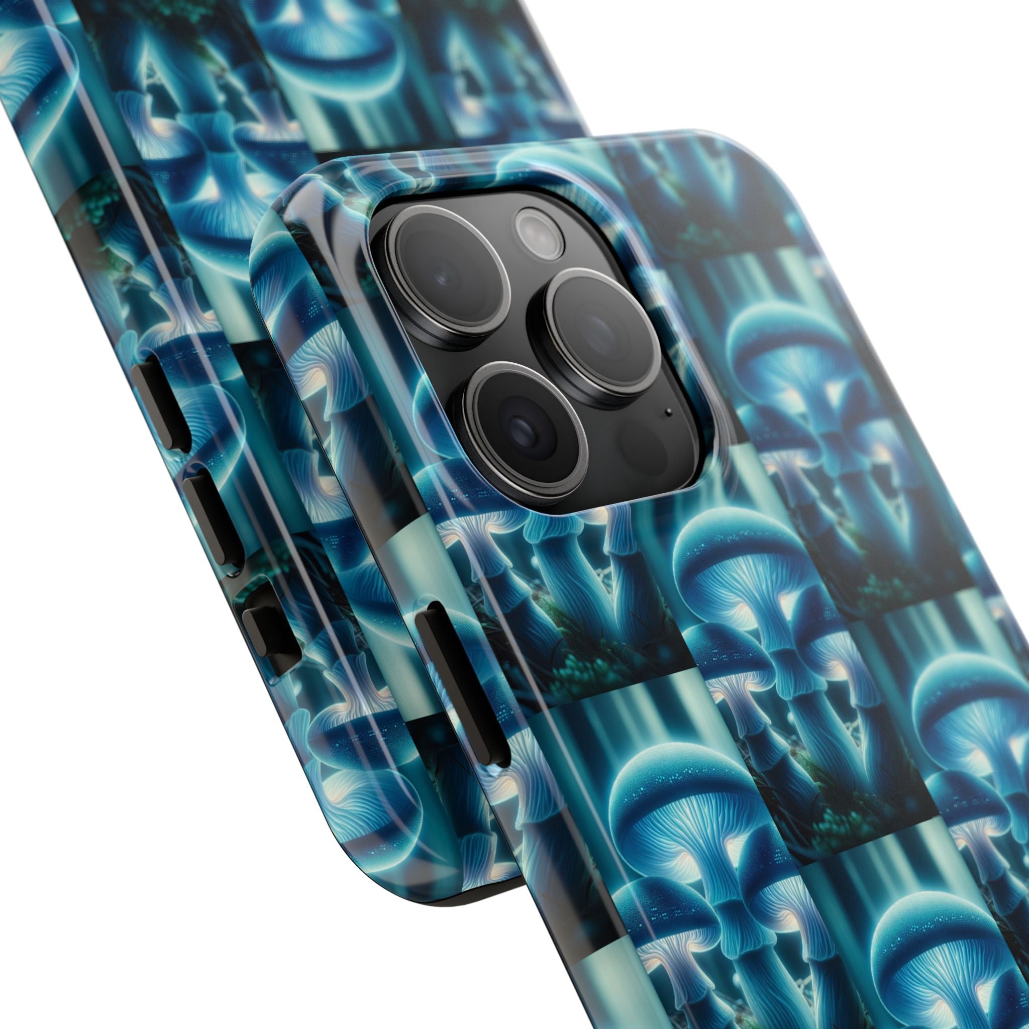 Blue Mushrooms - Tough Phone Case