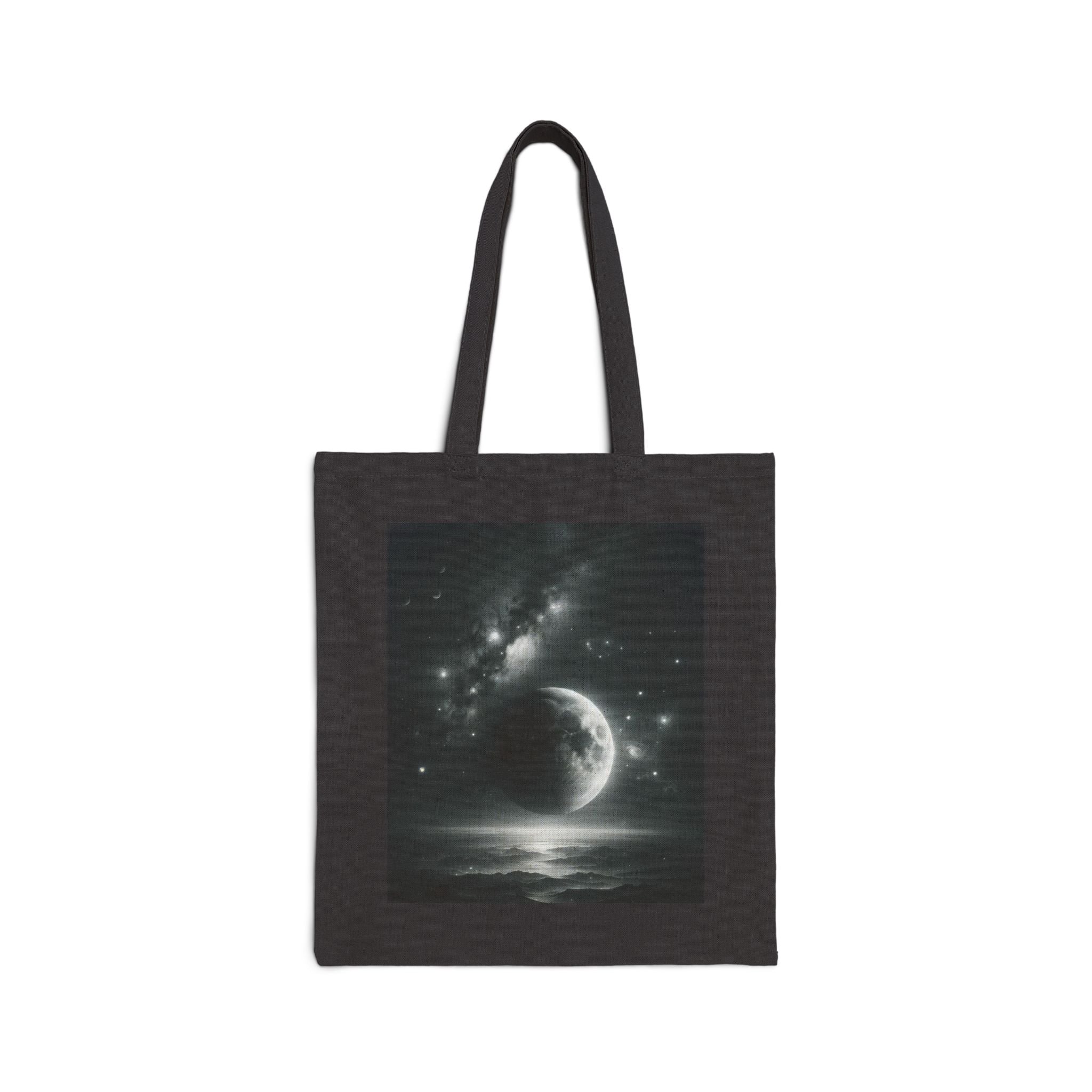 Moon - Cotton Canvas Tote Bag