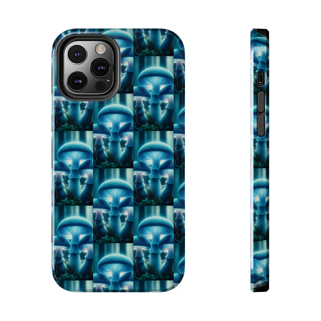 Blue Mushrooms - Tough Phone Case