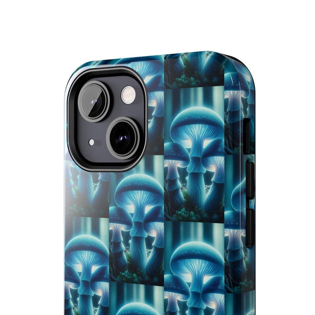 Blue Mushrooms - Tough Phone Case