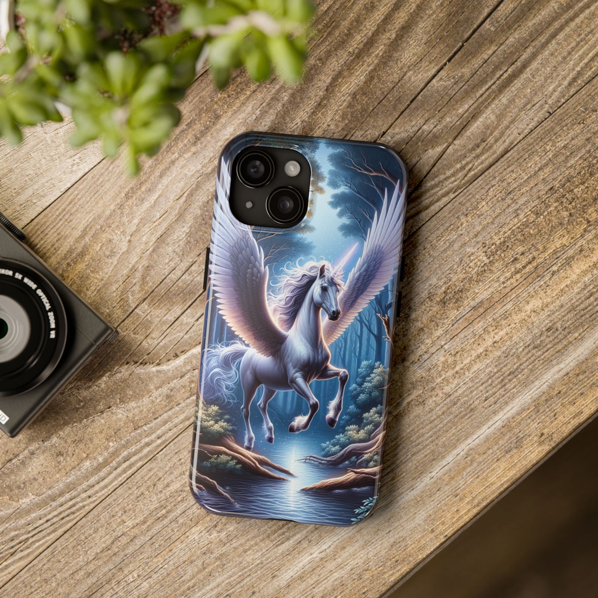 Phone Case - Unicorn Landing in Magical Forest