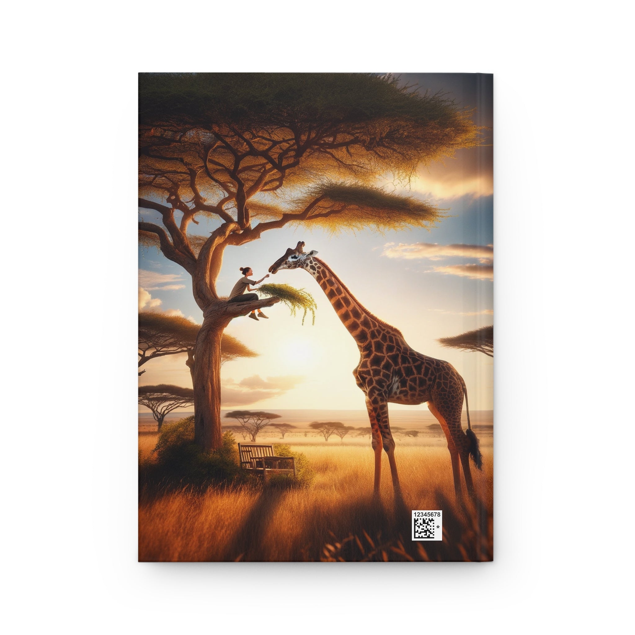 Giraffe - Hardcover Notebook