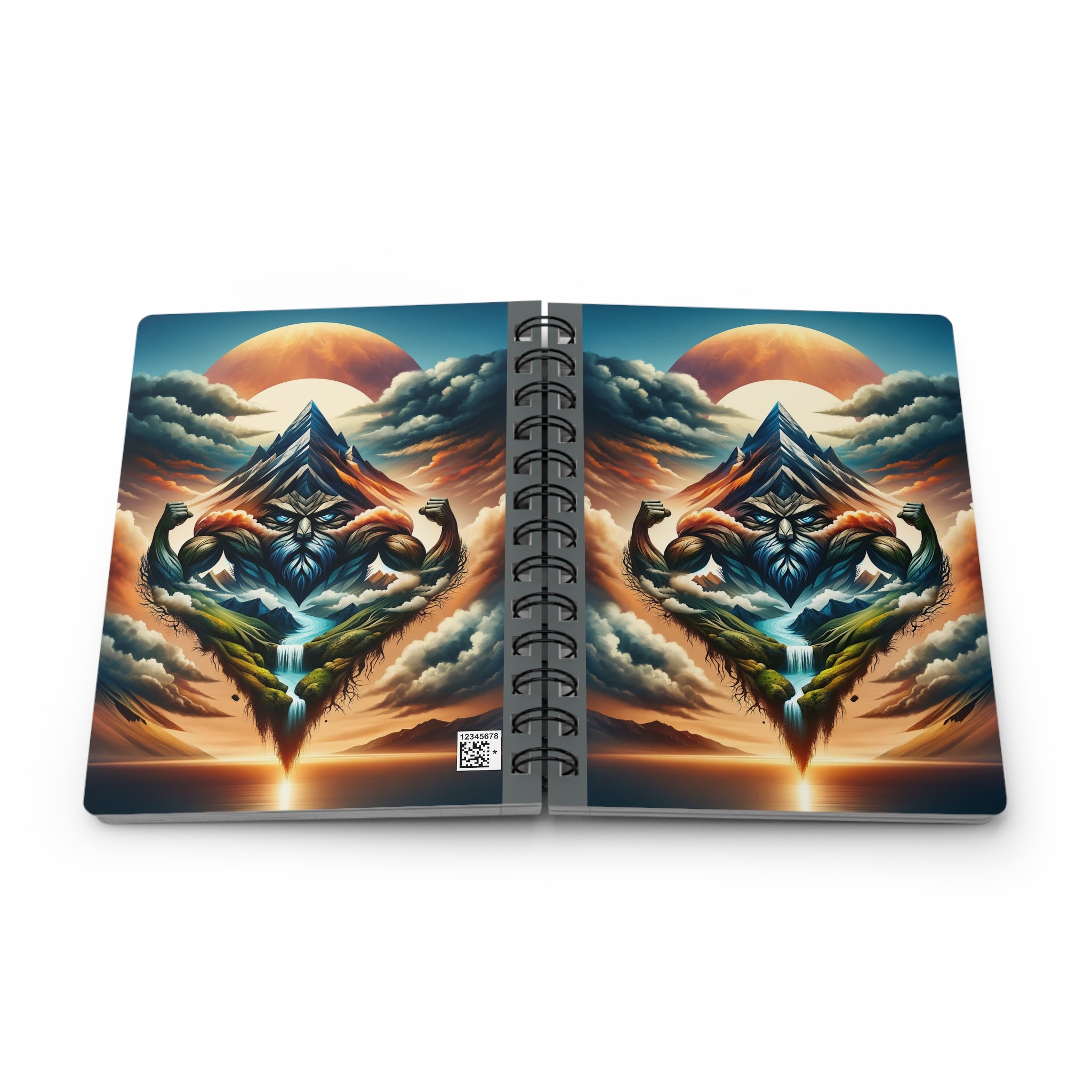 Mountain and Strength - Spiral Notebook