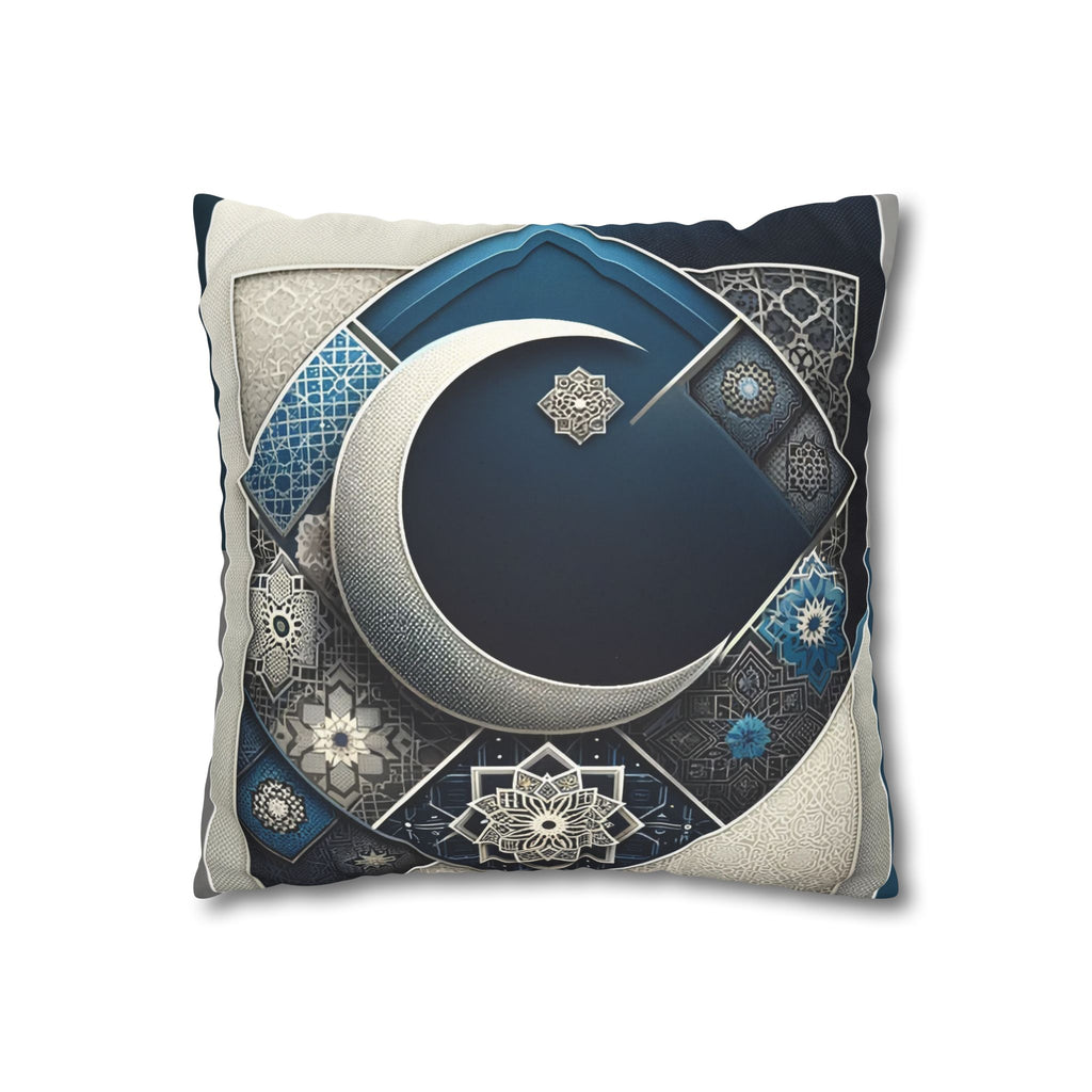 Islamic Art (blue and white) - Suede Square Pillowcase