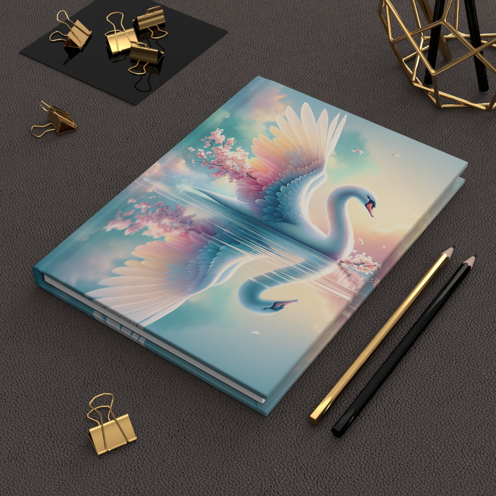 Swan - Hardcover Notebook
