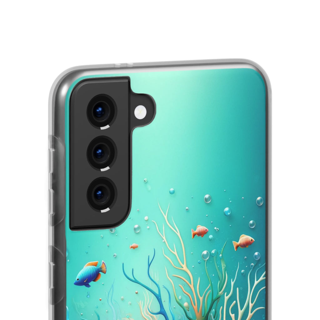 Fish around coral reef - Flexi Case (Samsung only)