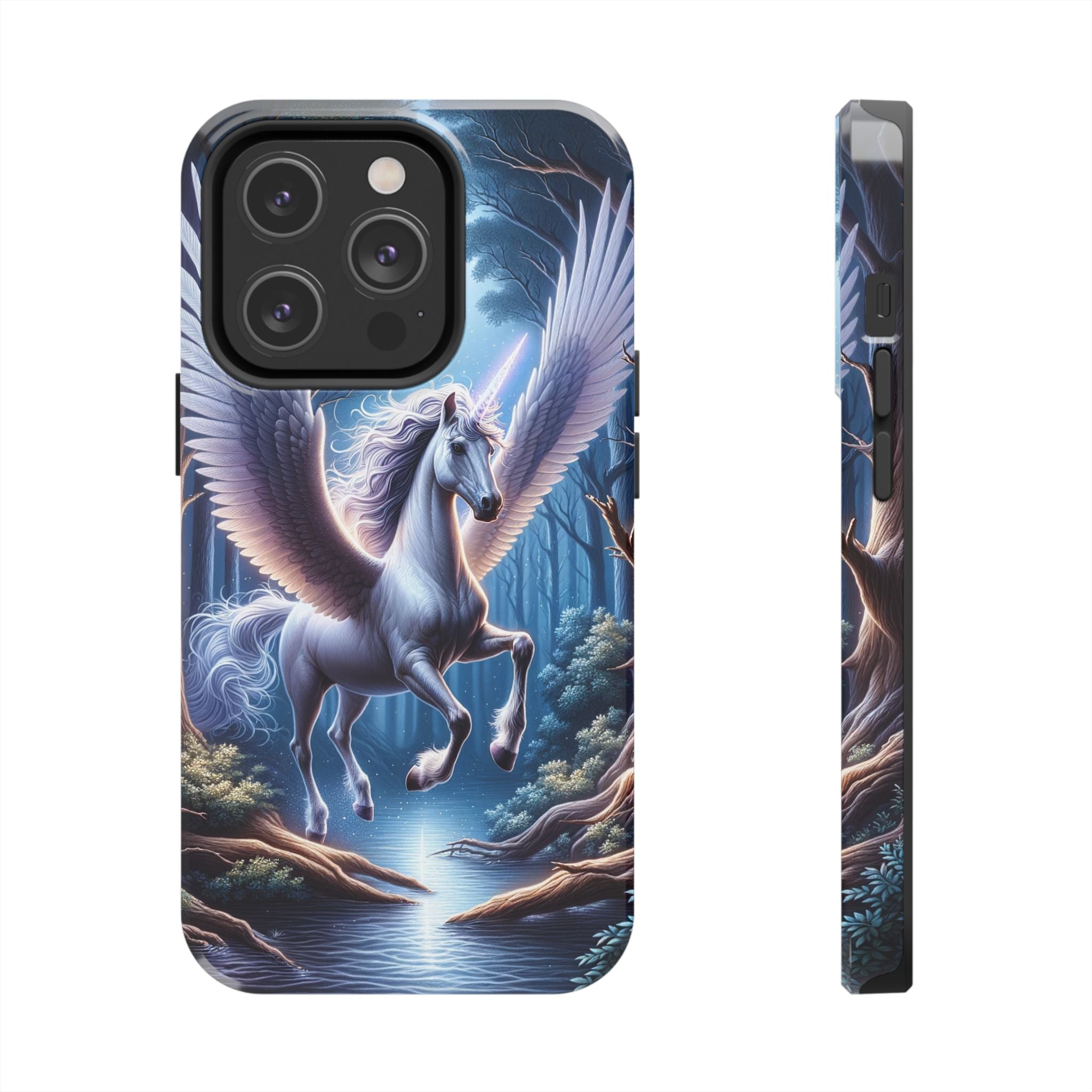 Phone Case - Unicorn Landing in Magical Forest
