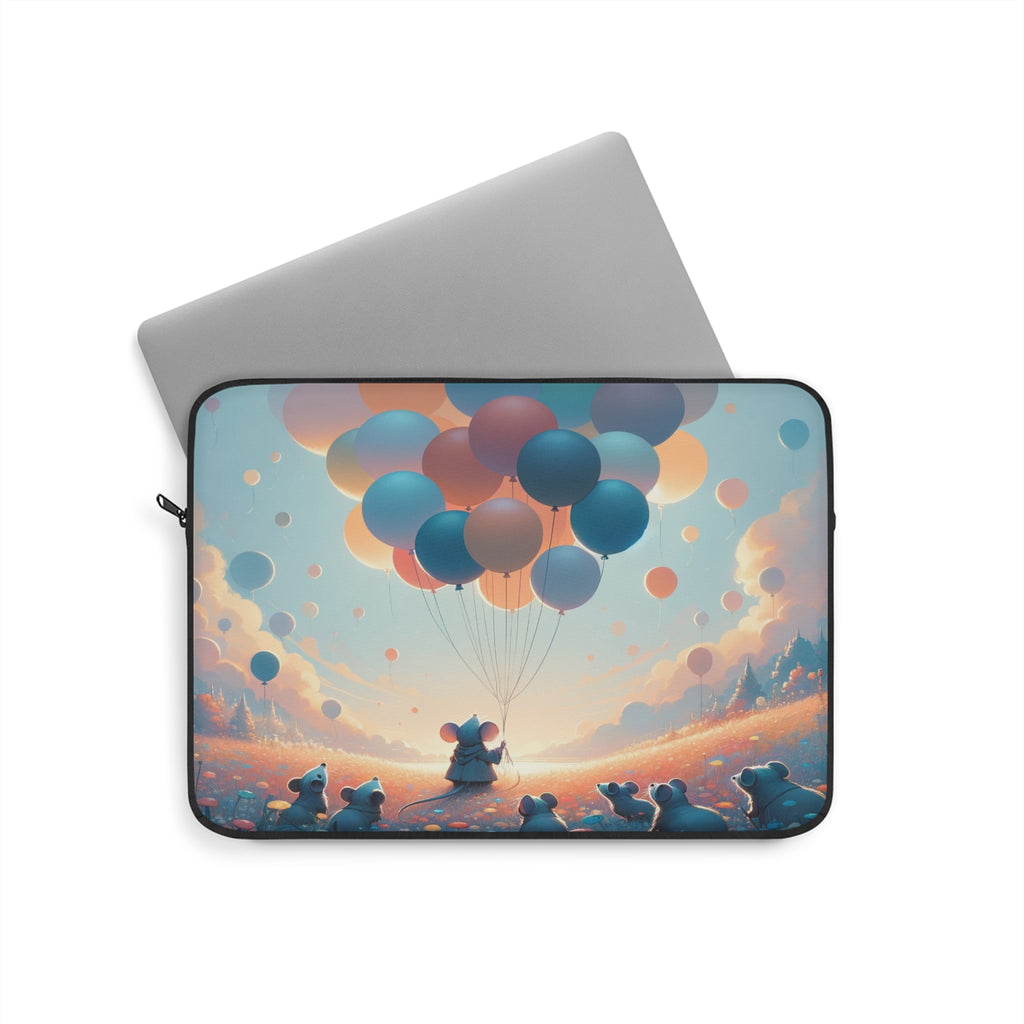 Mice watching balloons - Laptop Sleeve