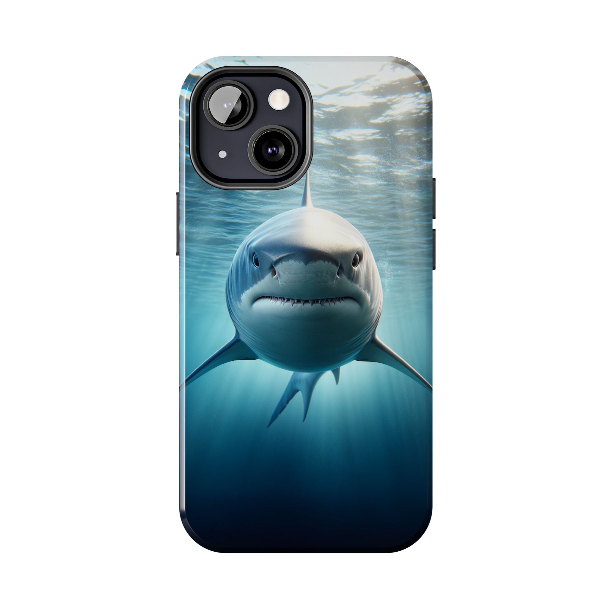 Curious shark - Tough Phone Case