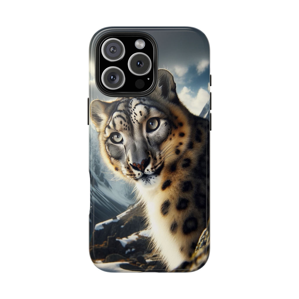 Curious Snow Leopard - Tough Phone Case
