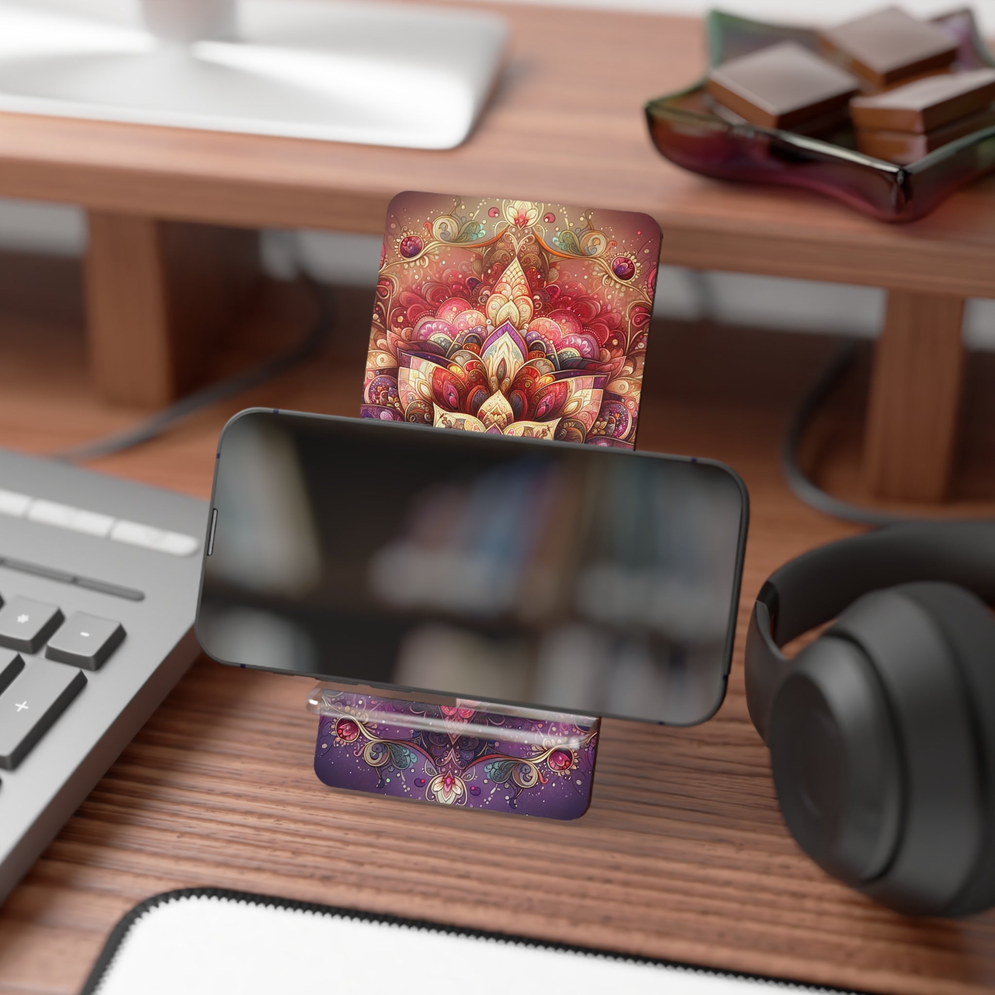 Pink Mandala design - Smartphone Stand