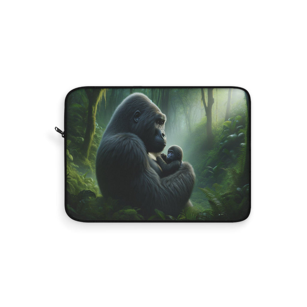 Gorilla mom and child - Laptop Sleeve