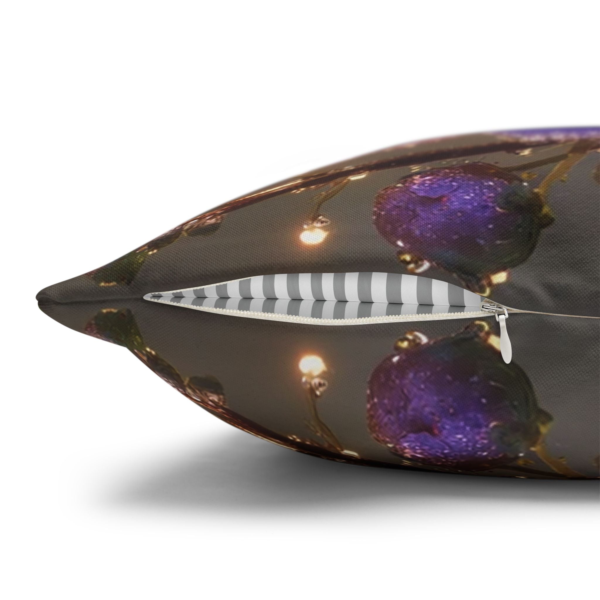 White-lavender flowers - Polyester Square Pillowcase