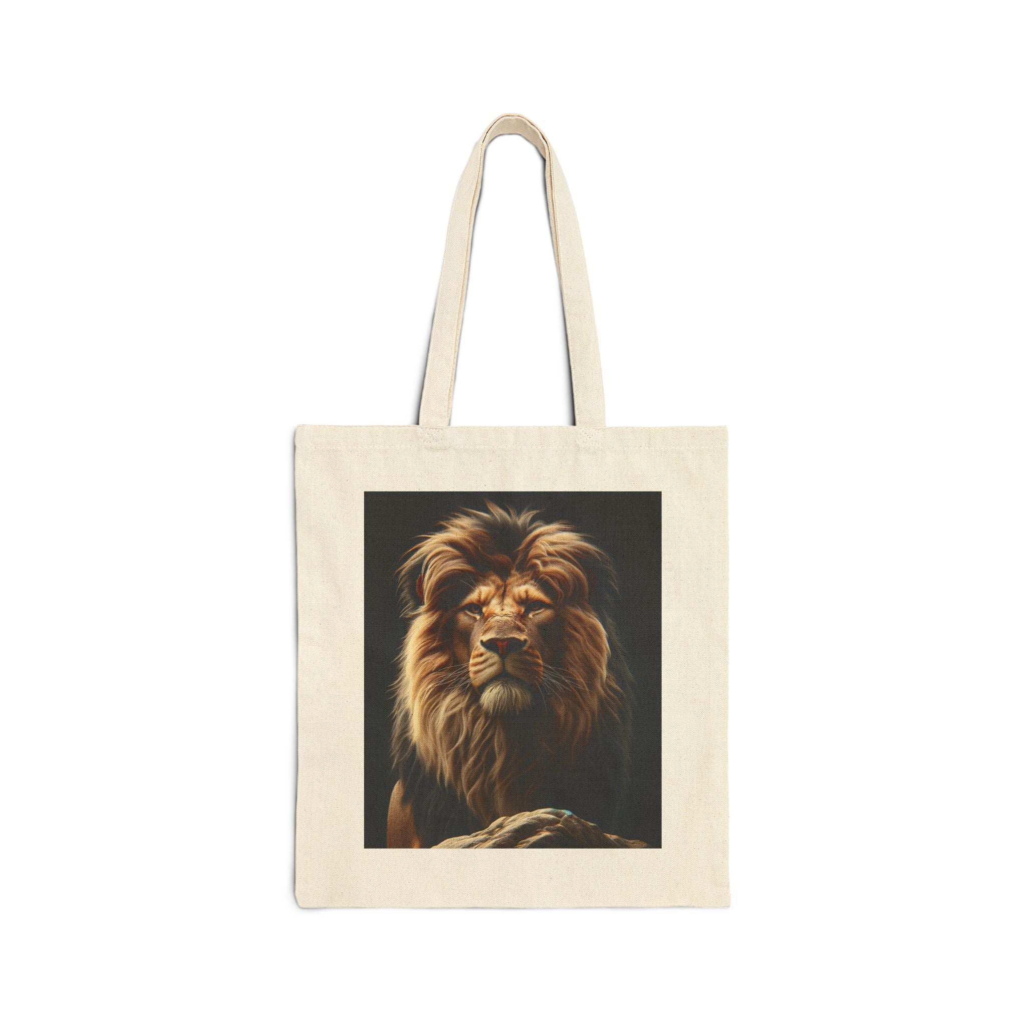 Majestic Lion - Cotton Canvas Tote Bag