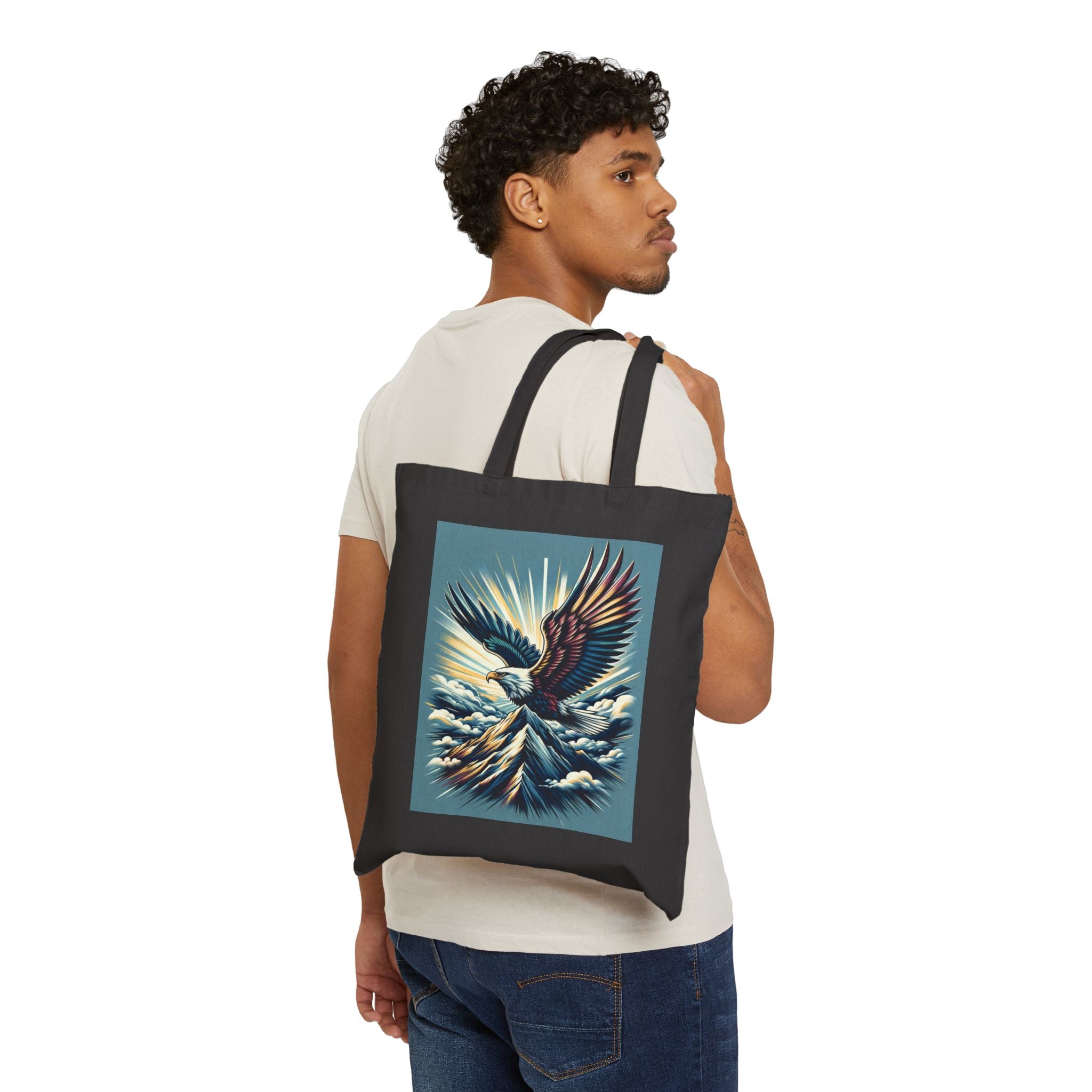 Majestic Eagle - Cotton Canvas Tote Bag