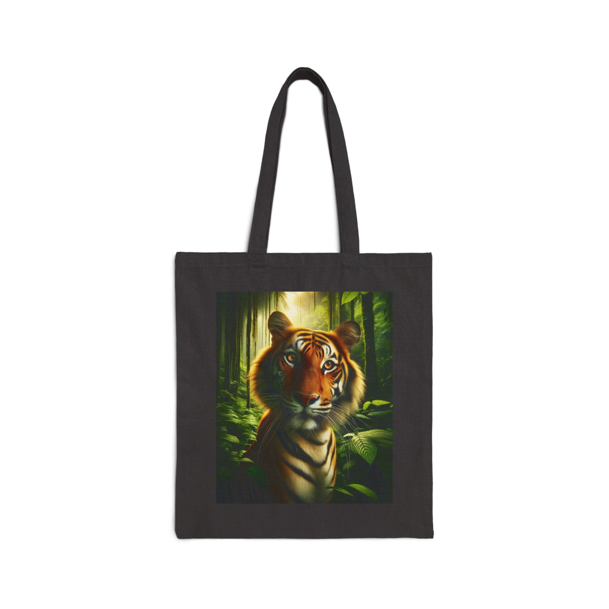 Wildlife Tiger - Cotton Canvas Tote Bag
